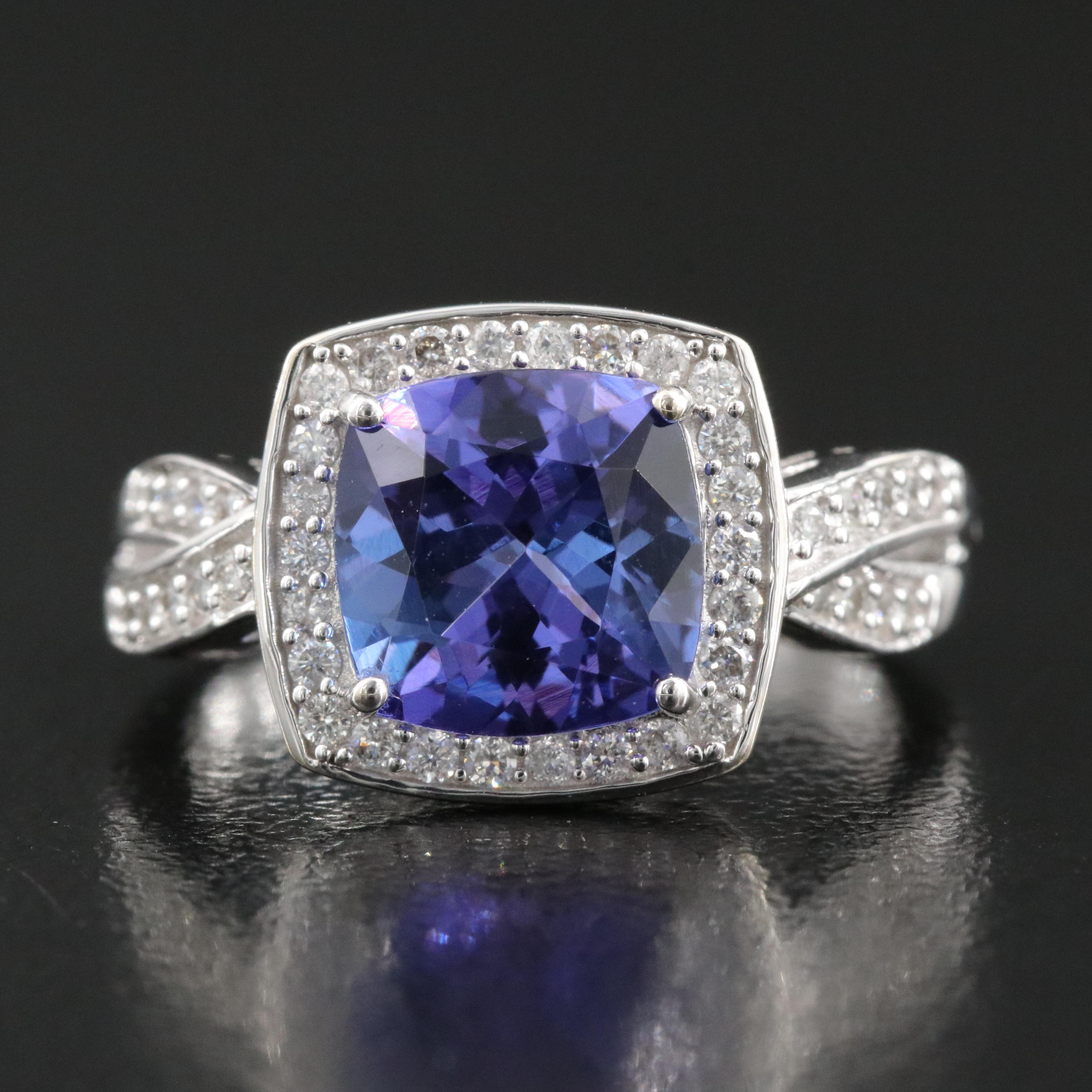 14K Tanzanite and Diamond Ring