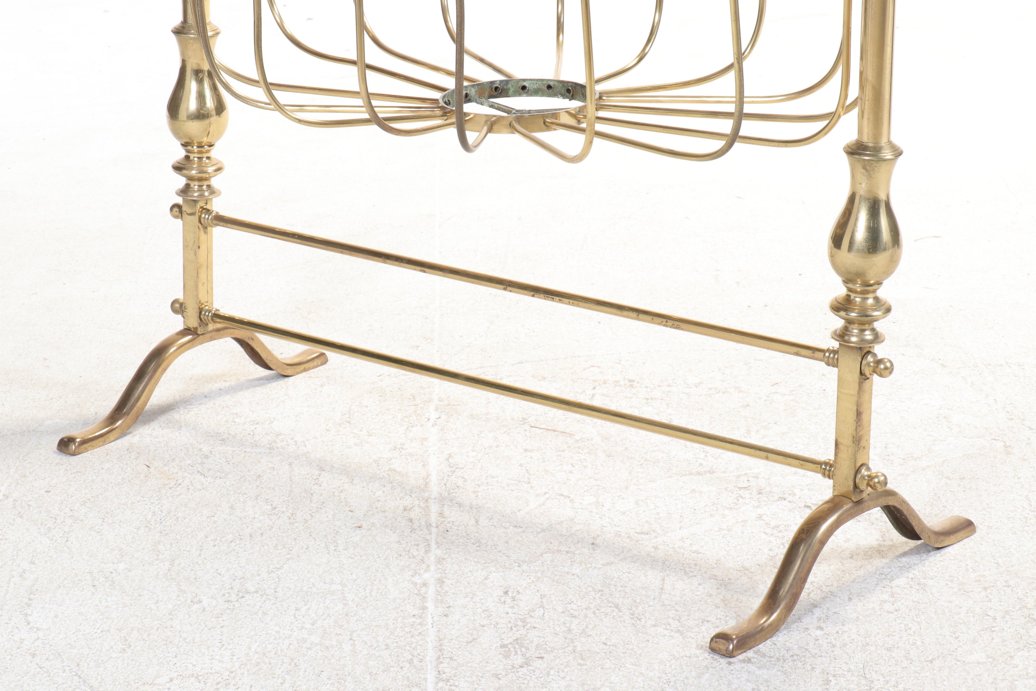 Art Nouveau Style Brass Cradle, Early 20th Century