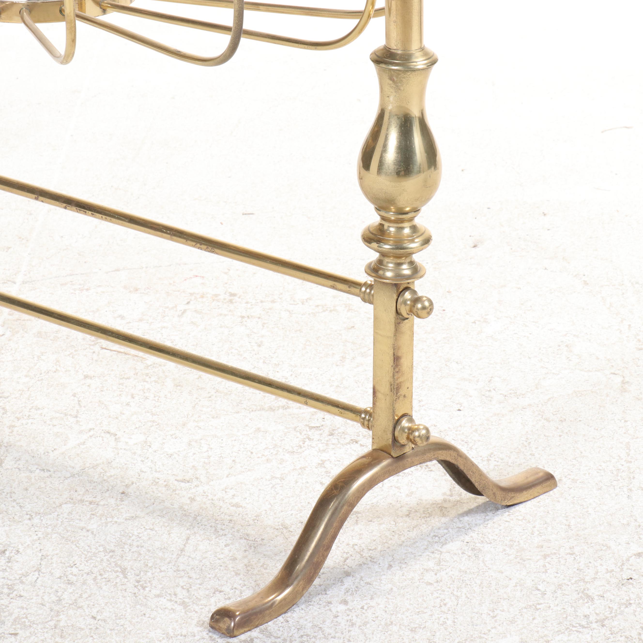 Art Nouveau Style Brass Cradle, Early 20th Century