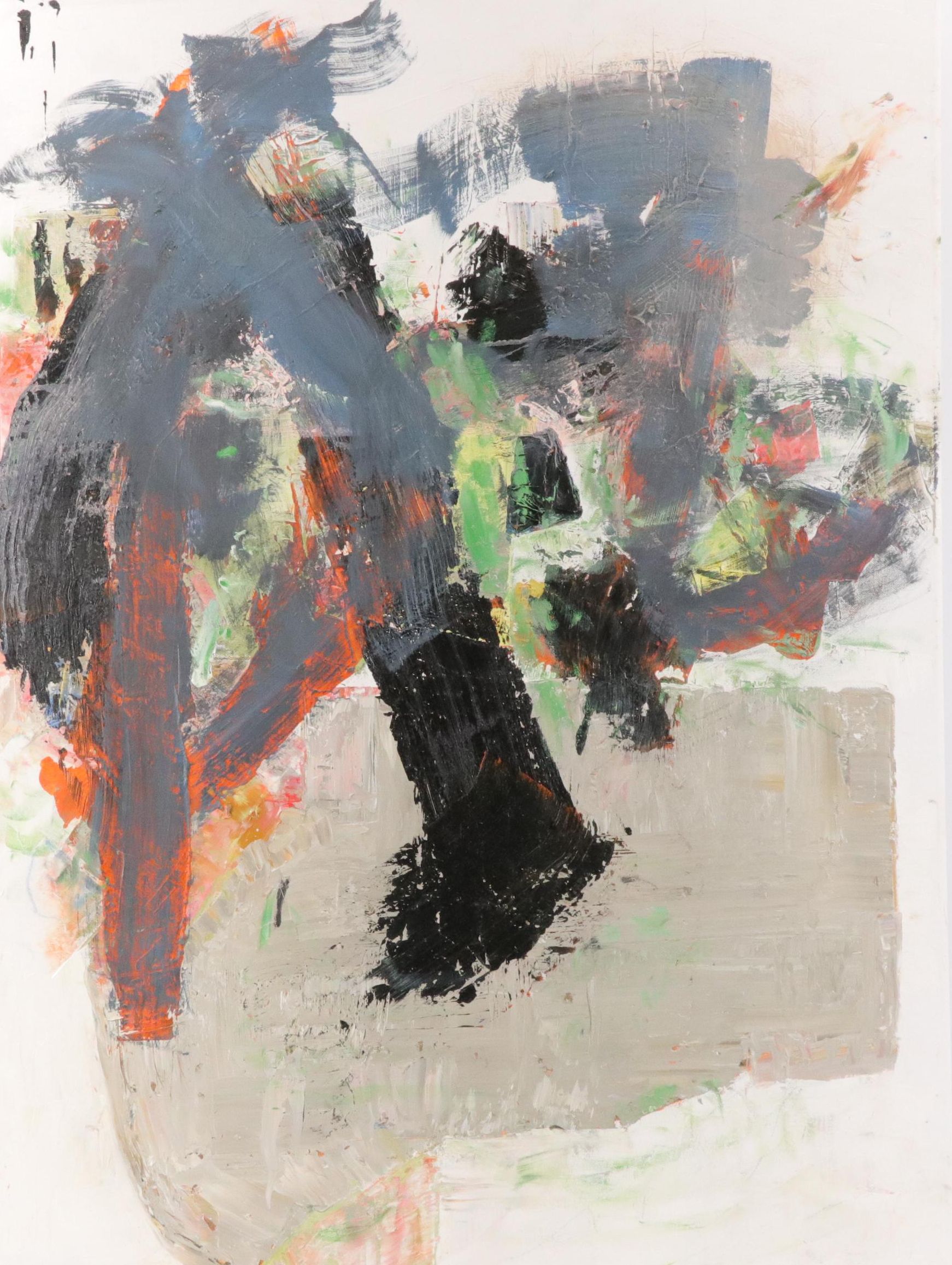 Kim Irvin Madsen Modernist Impasto Acrylic Painting, 21st Century