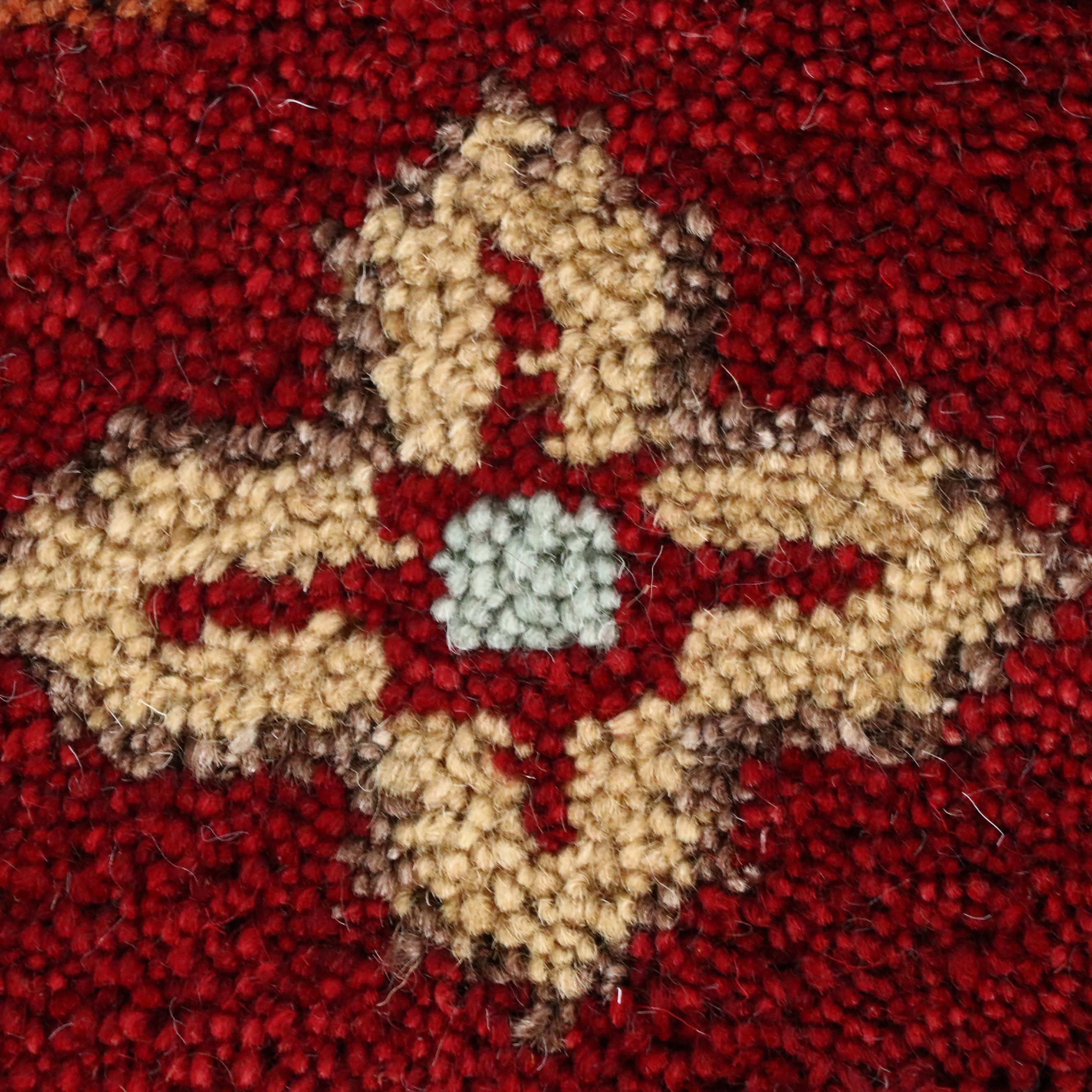 5'4 x 8' Hand-Knotted Afghan Kazak Area Rug