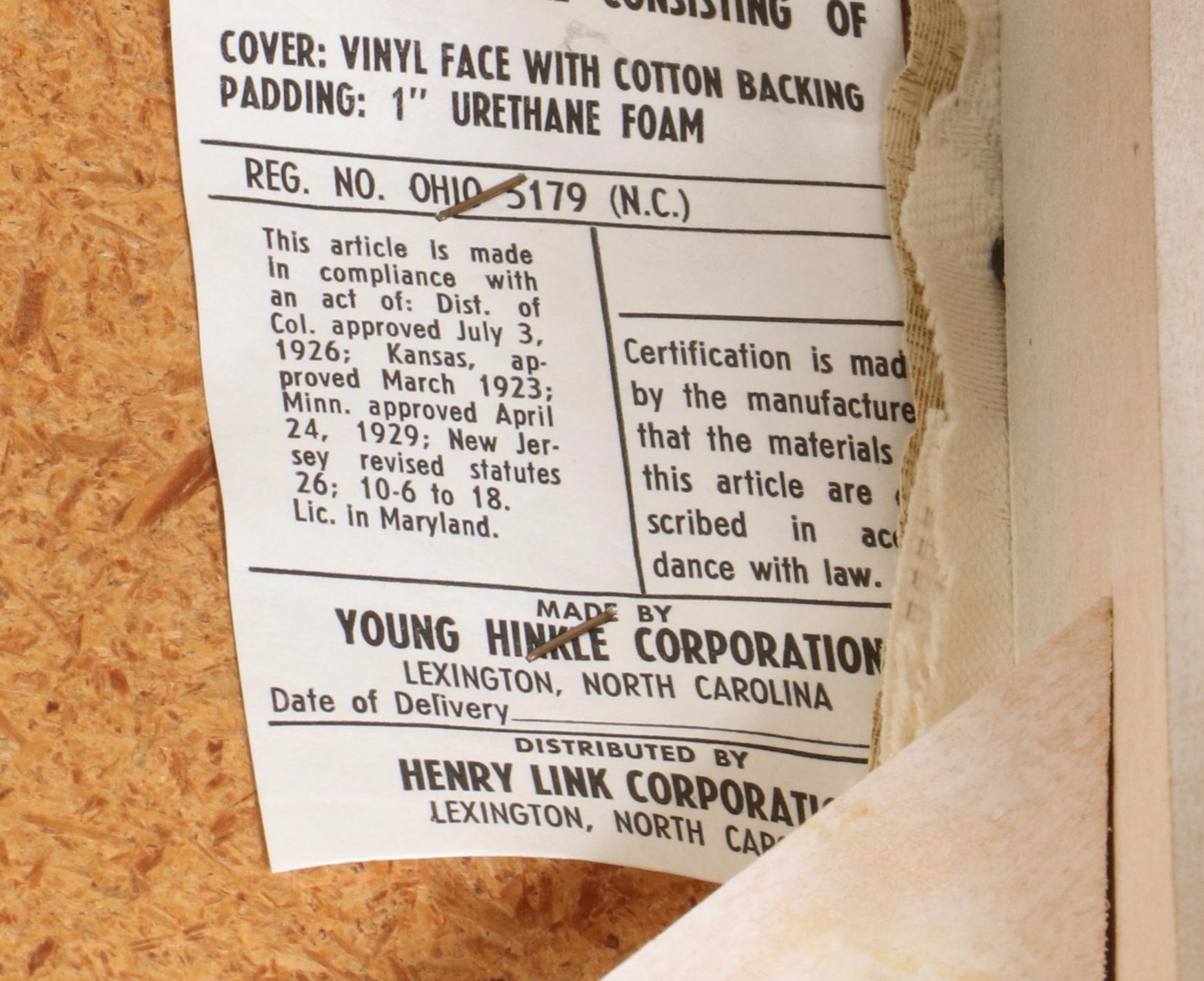 Young Hinkle Corporation Painted Wood Desk Chair, Mid to Late 20th Century