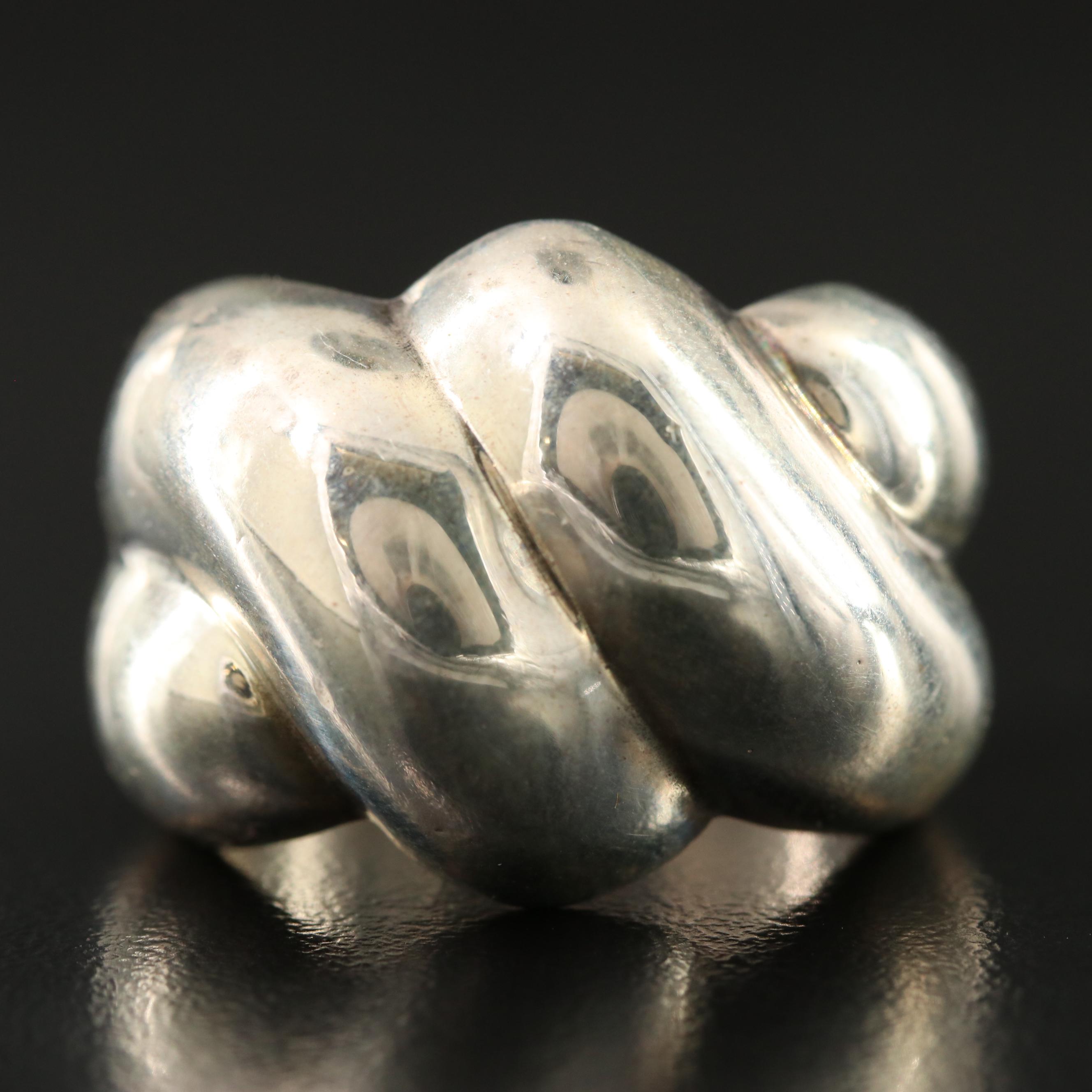 Mexican Sterling Fluted Ring