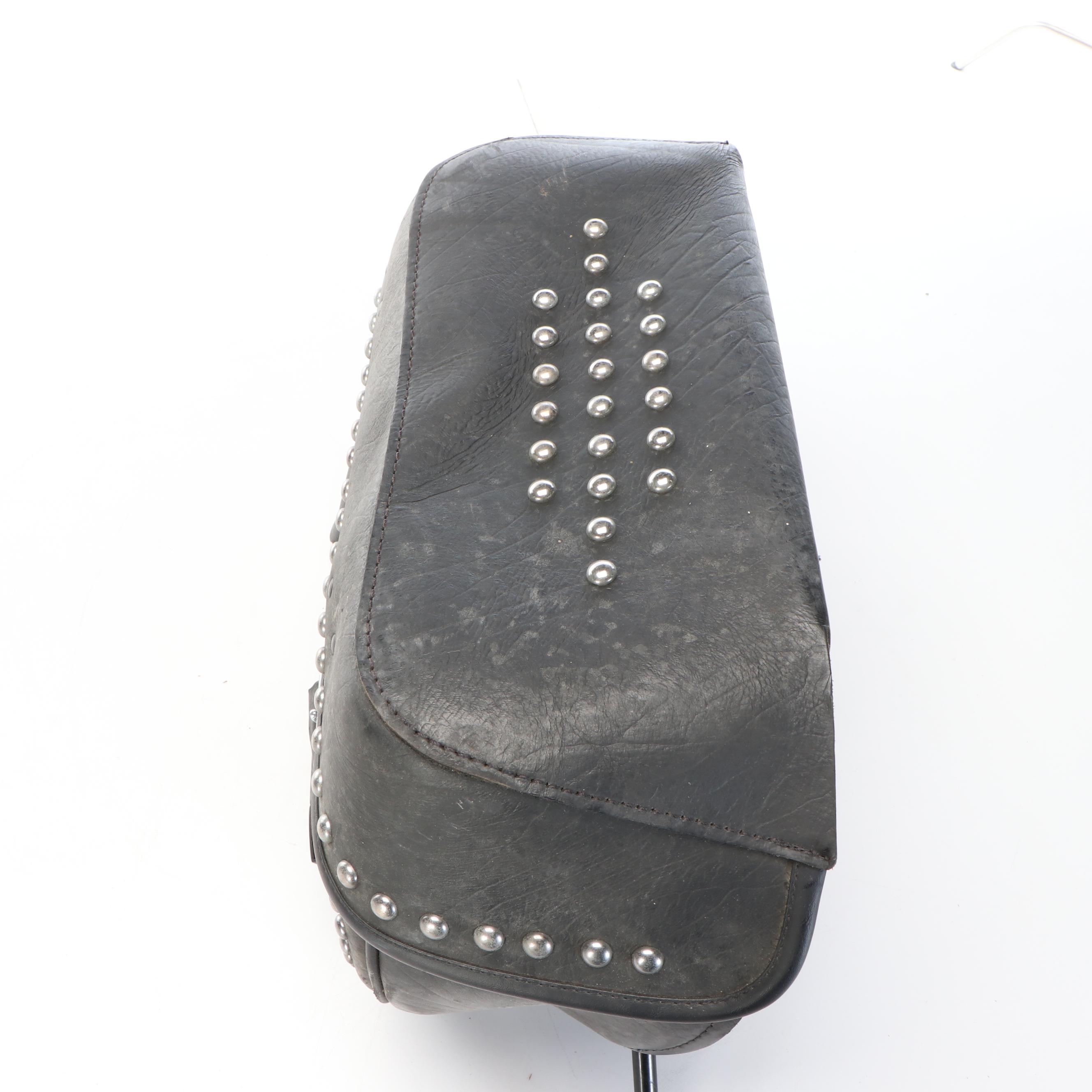Harley-Davidson Studded Black Leather Saddle Bag/Motorcycle Accessories