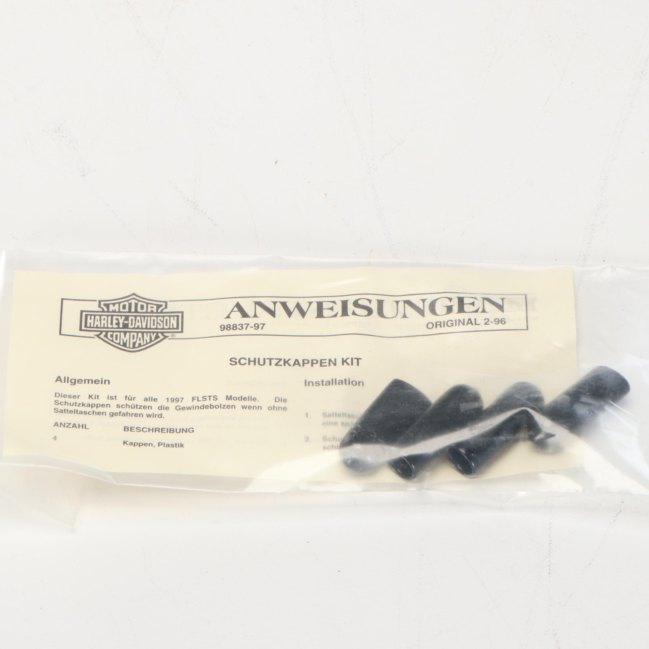 Harley-Davidson Studded Black Leather Saddle Bag/Motorcycle Accessories