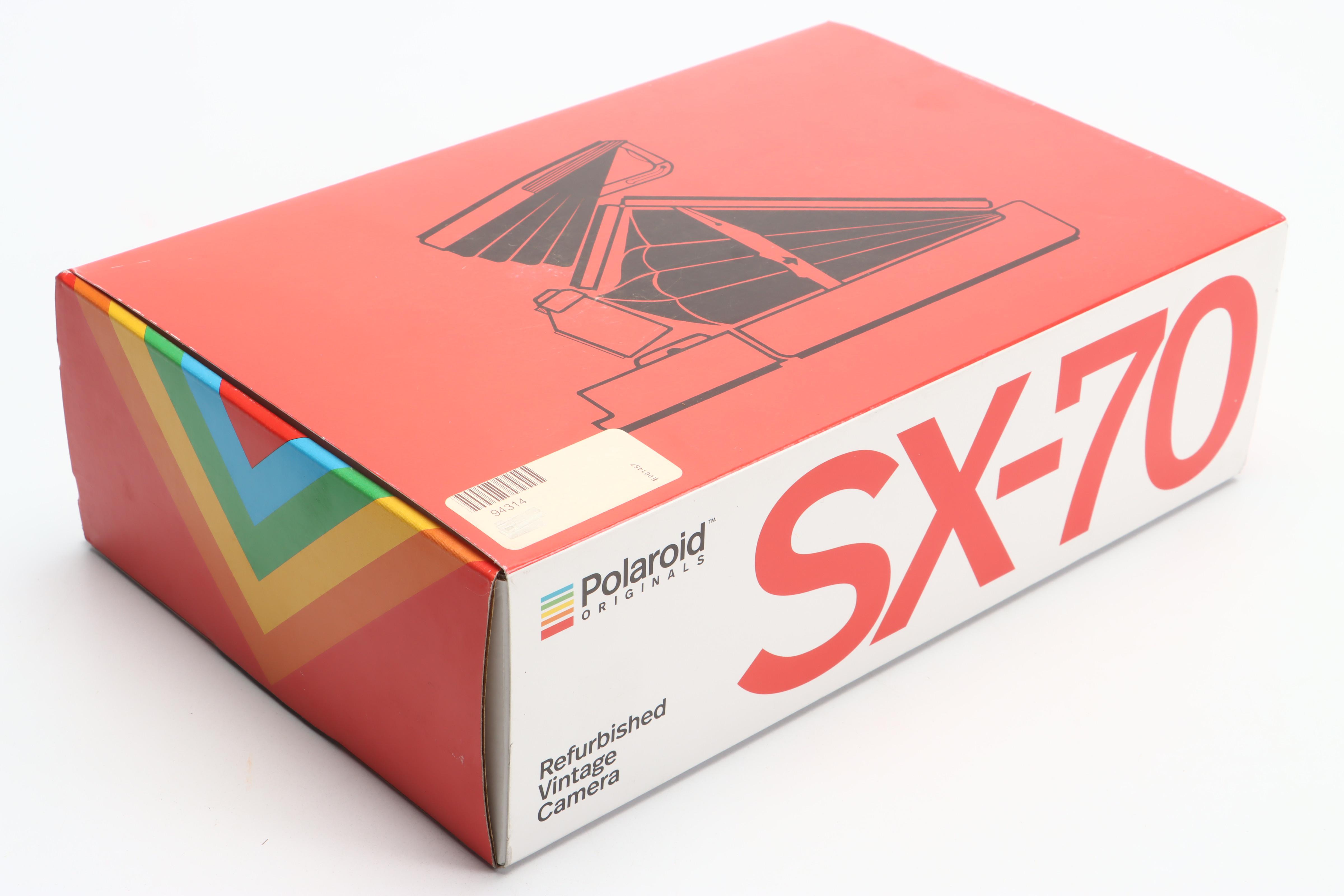 Refurbished Polaroid SX-70 Silver- Brown Camera