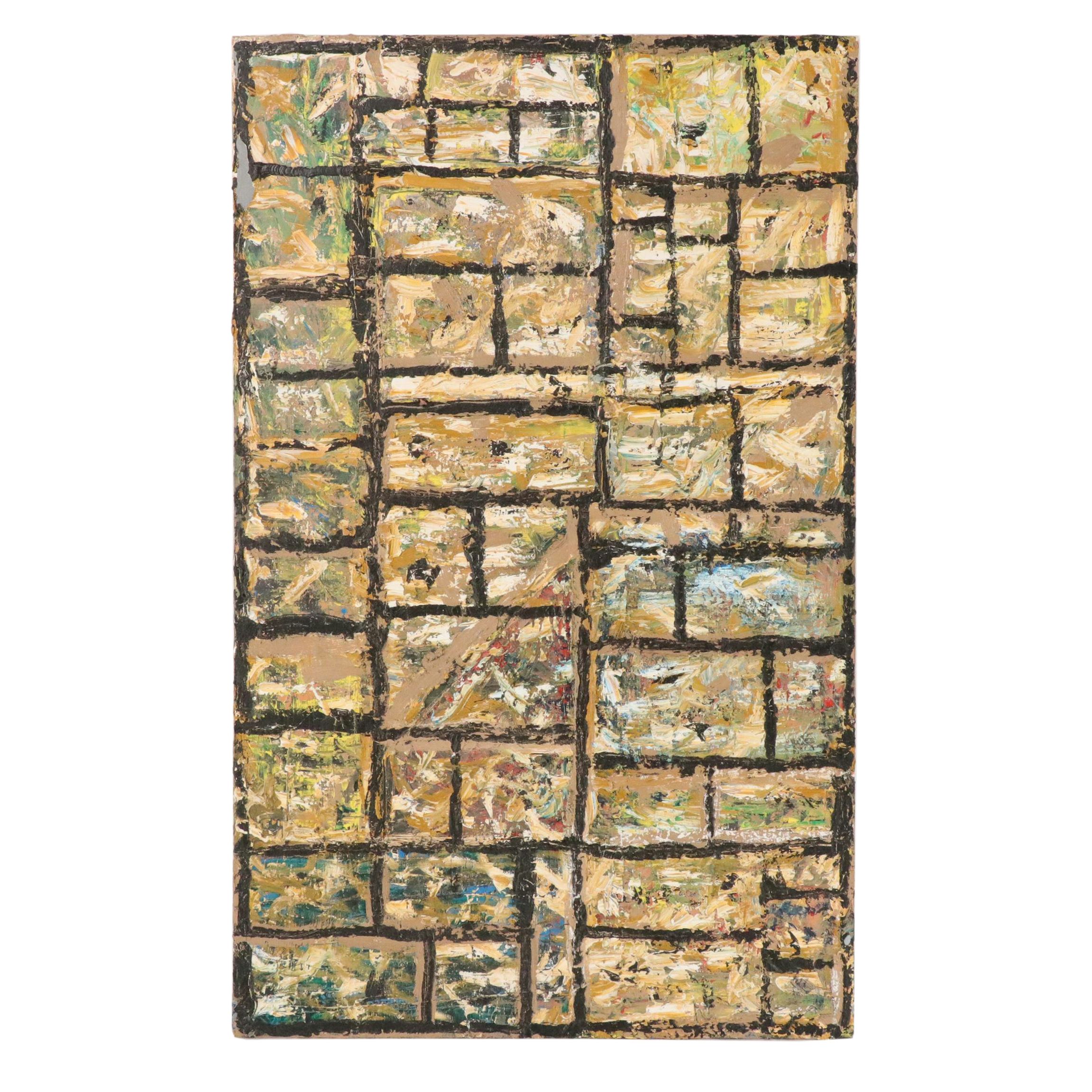 Kim Irvin Madsen Impasto Modernist Acrylic Painting, 21st Century