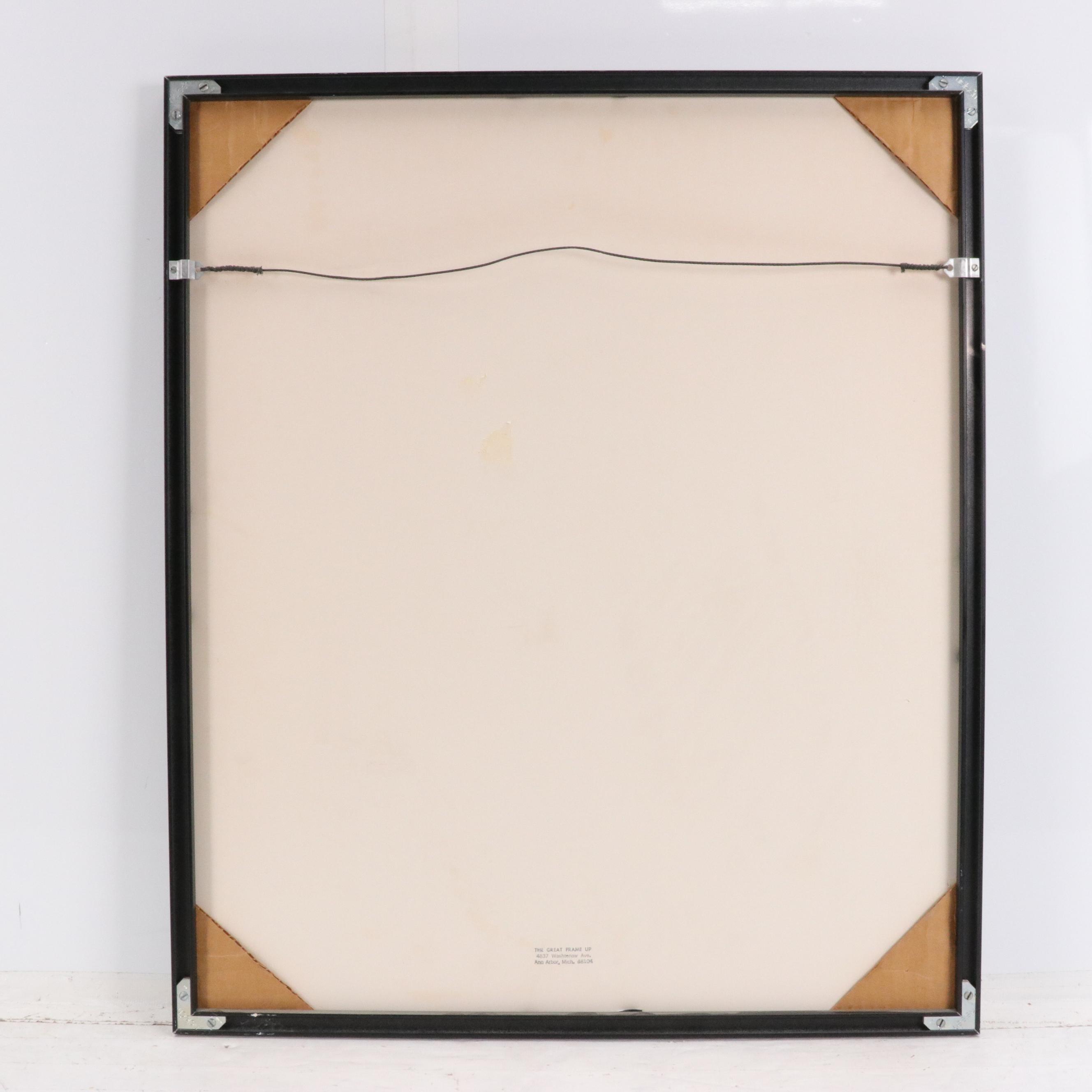 Lithograph After M. C. Escher "Still Life and Street"