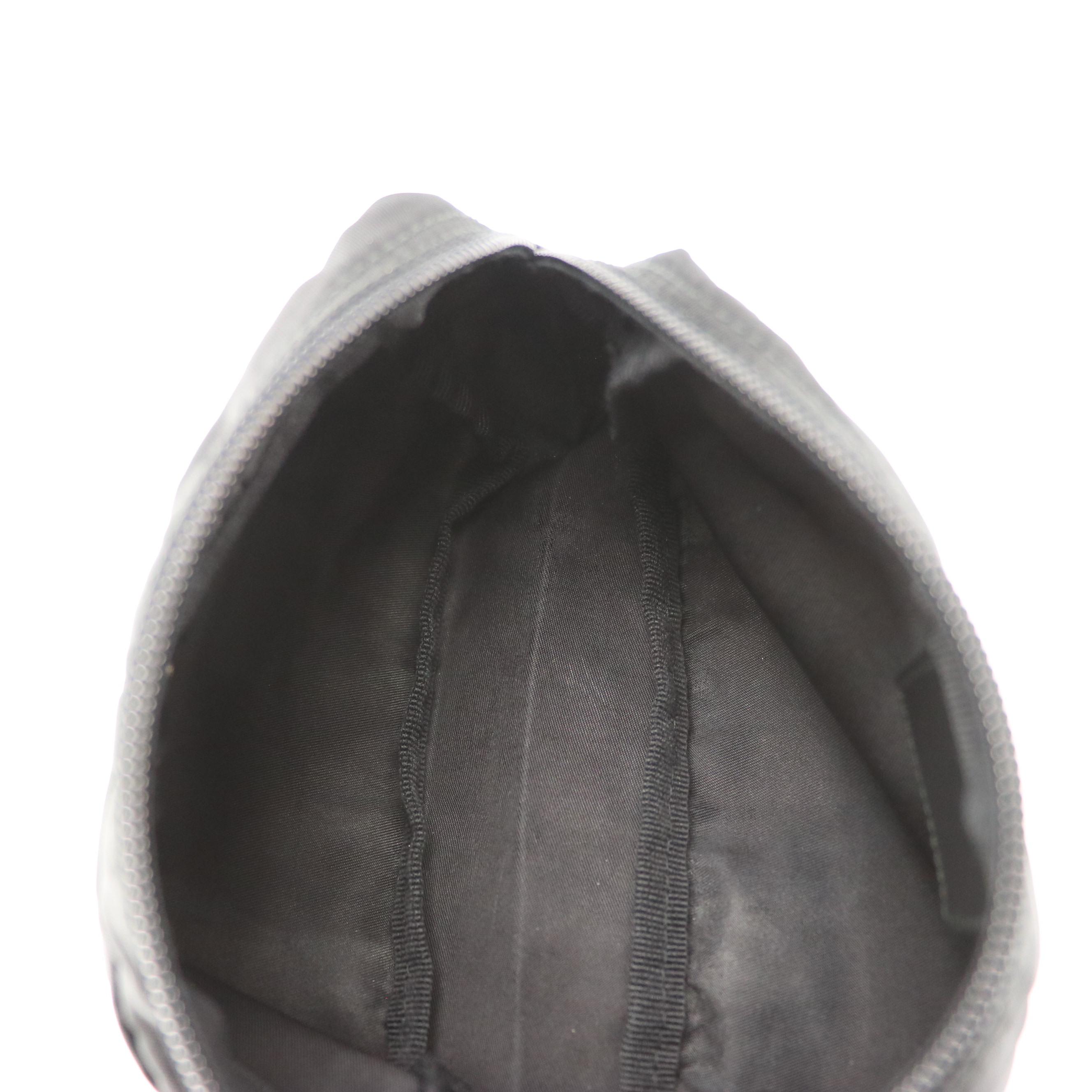 Prada Zip Pouch in Black Nylon