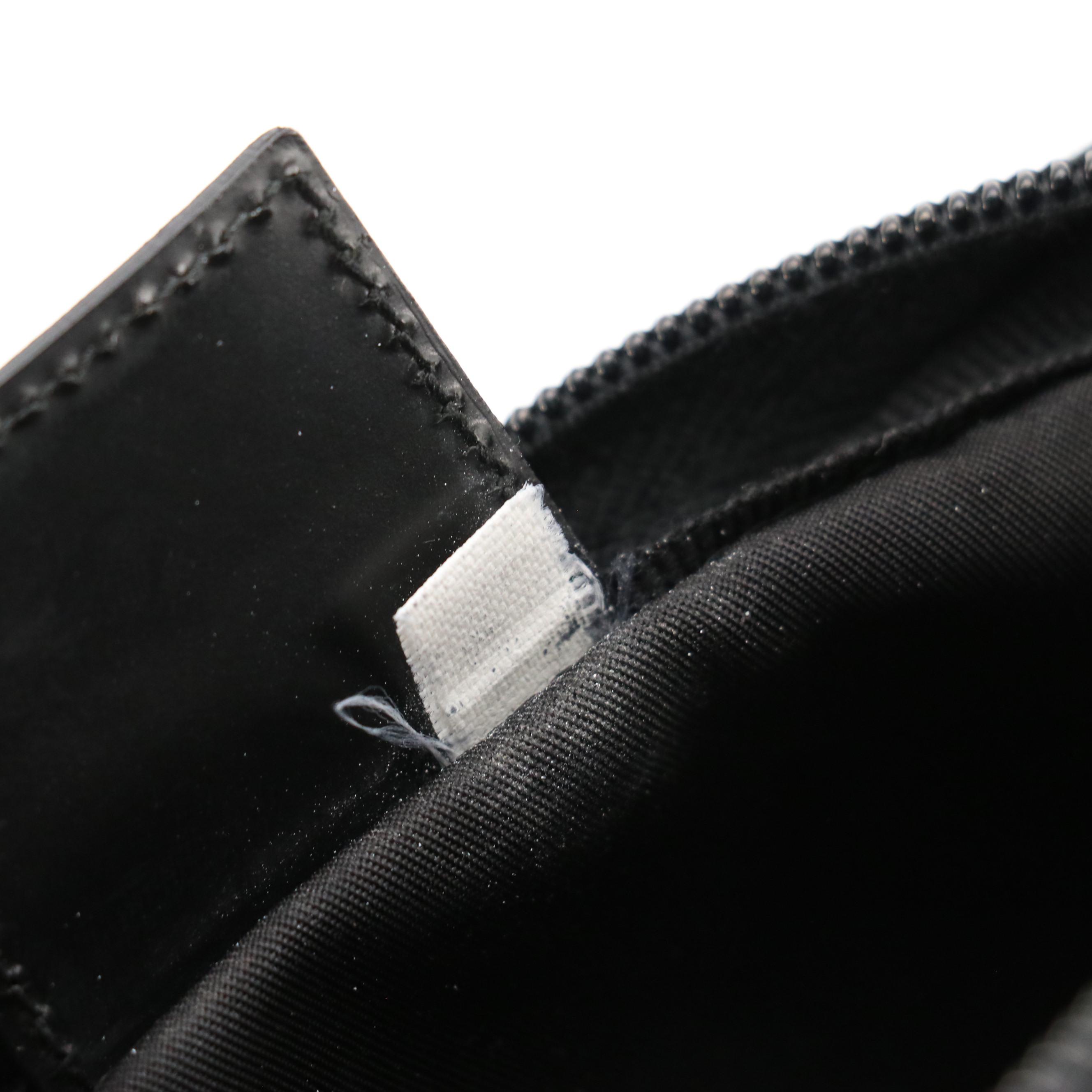 Prada Zip Pouch in Black Nylon