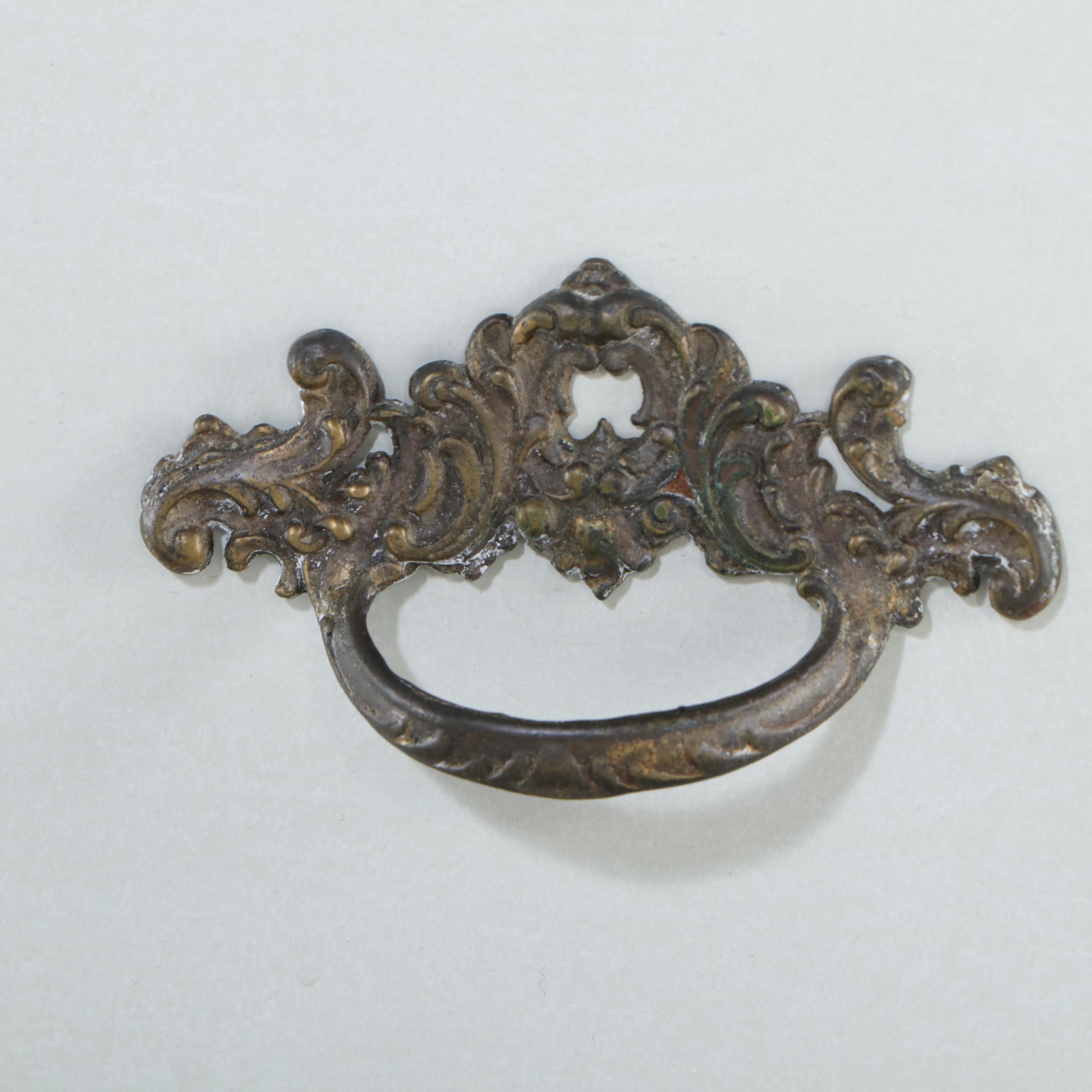 Three-Piece Painted Art Deco Style Bedroom Suite with Storage Ottoman