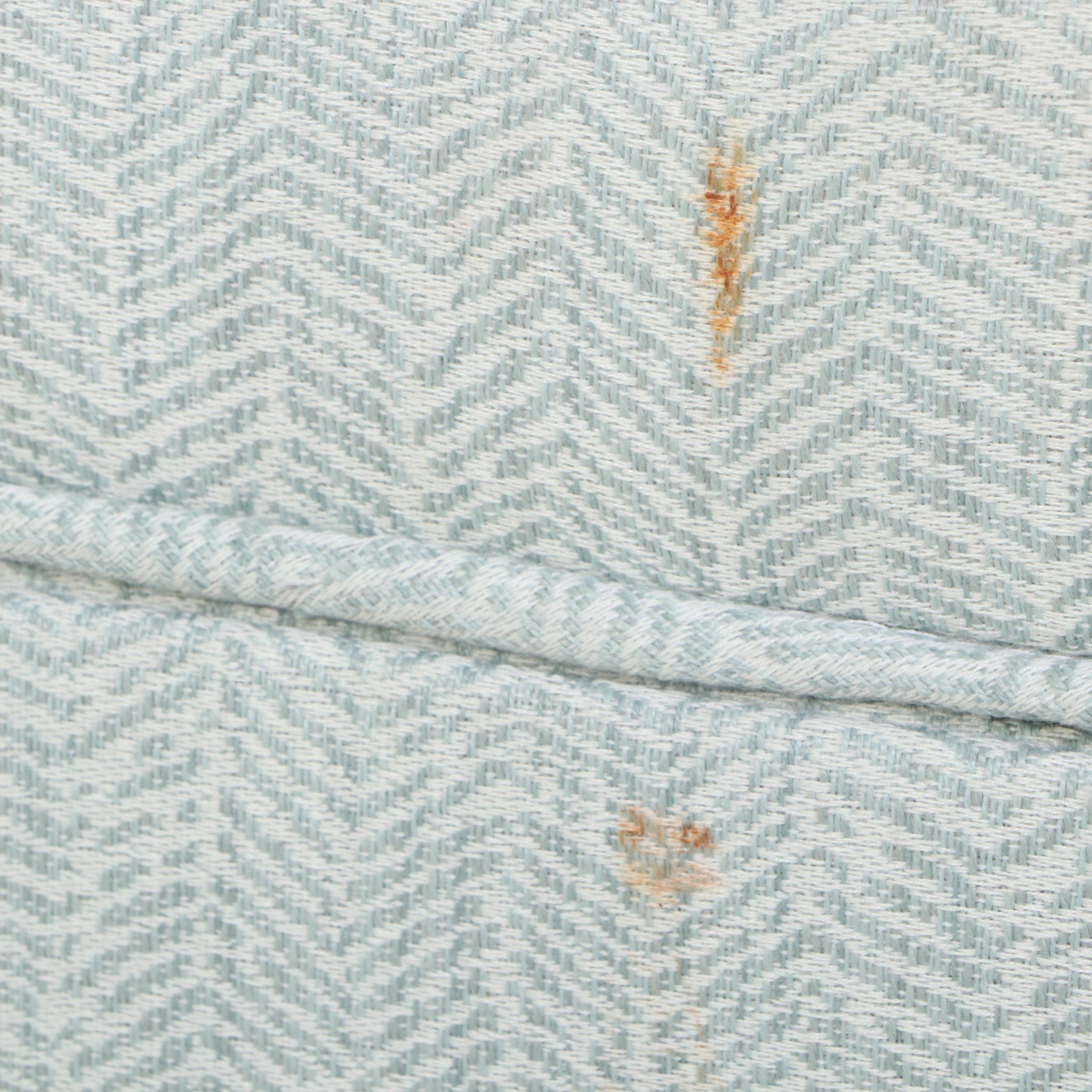 Three-Piece Painted Art Deco Style Bedroom Suite with Storage Ottoman