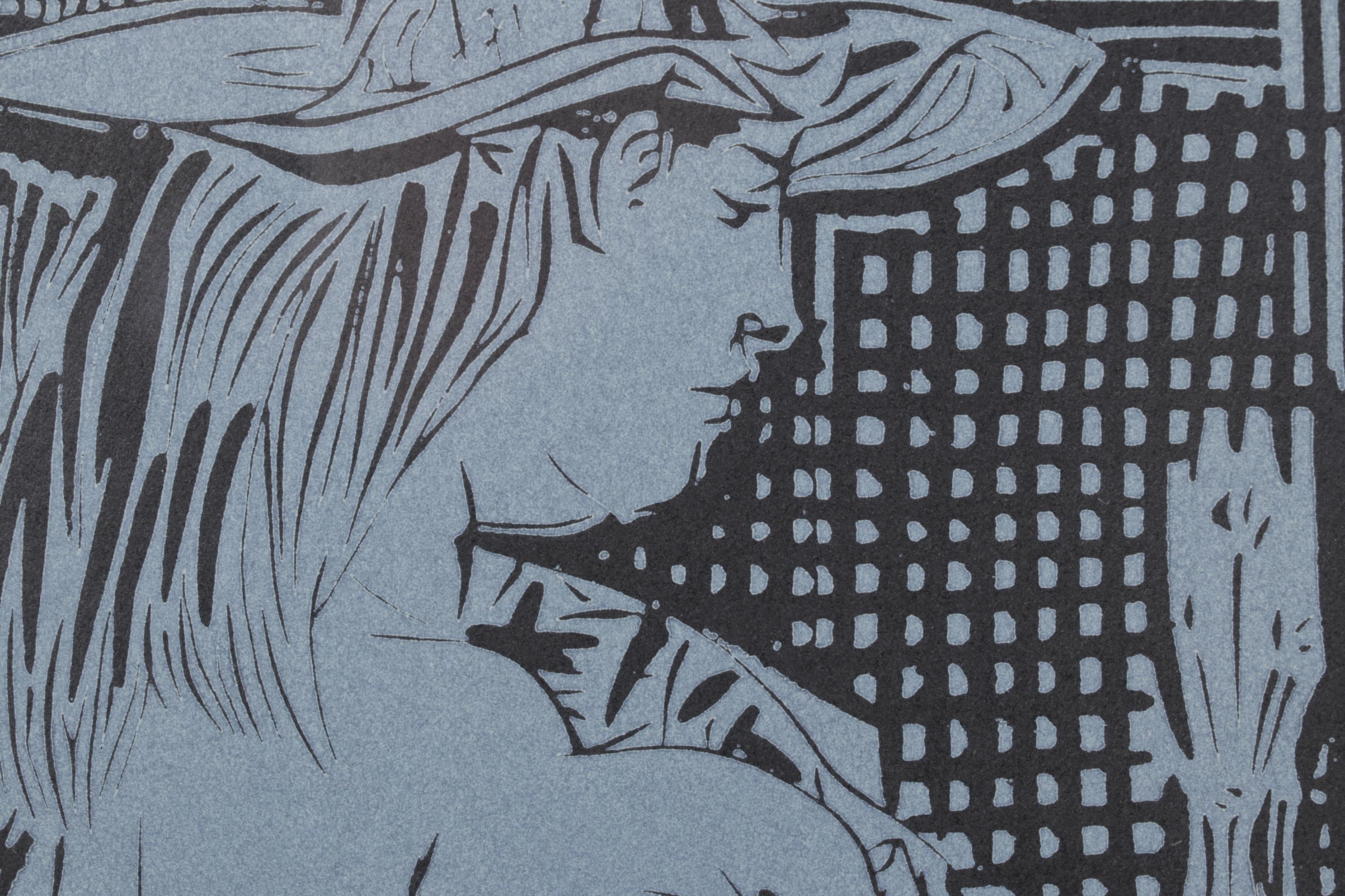 Pablo Picasso Linocut "Deux Femmes Avec un Vase à Fleurs," 1962