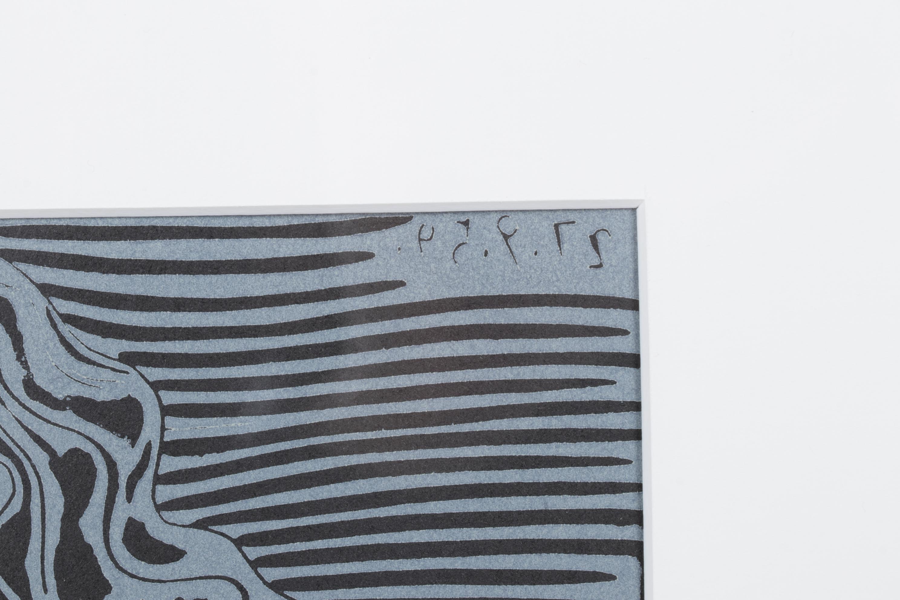 Pablo Picasso Linocut "Deux Femmes Avec un Vase à Fleurs," 1962