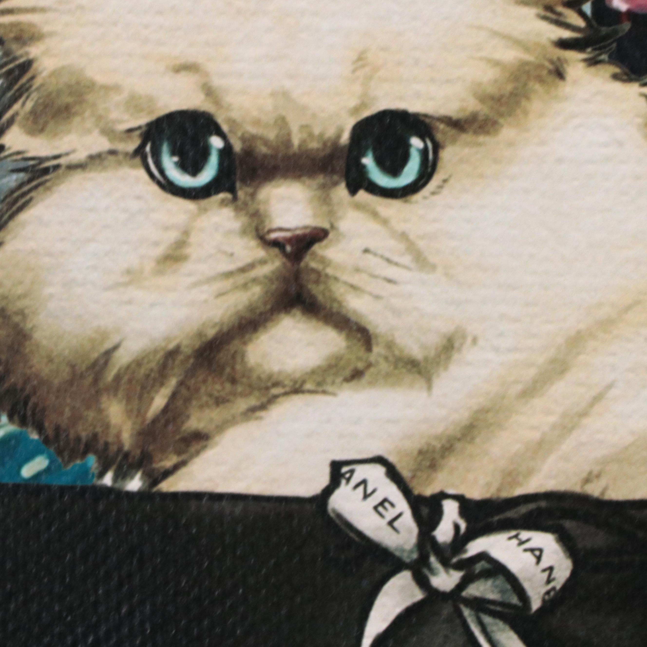 Death NYC Pop Art Graphic Print of Chanel Cat, 2024