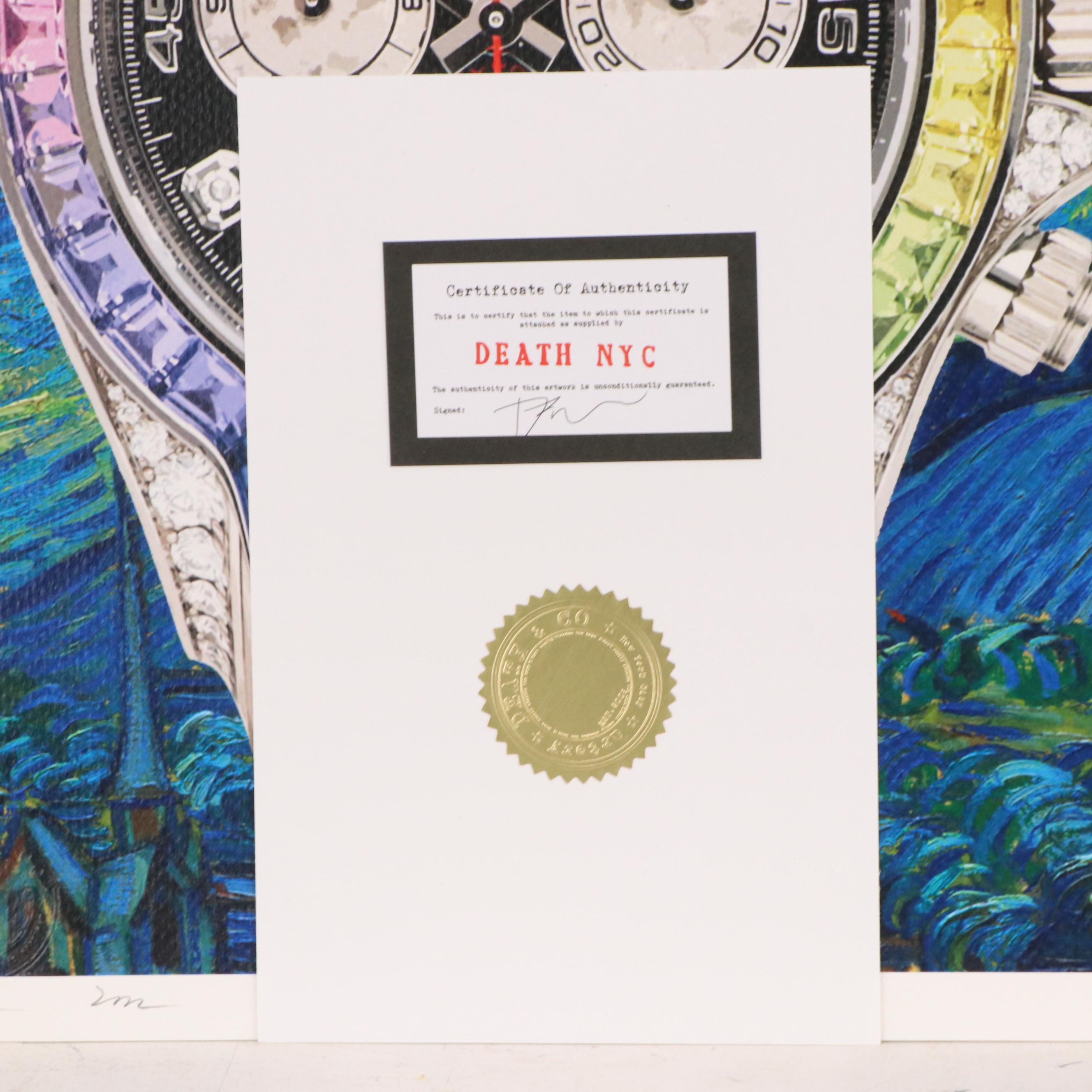 Death NYC Pop Art Graphic Print Rolex x Van Gogh, 2022
