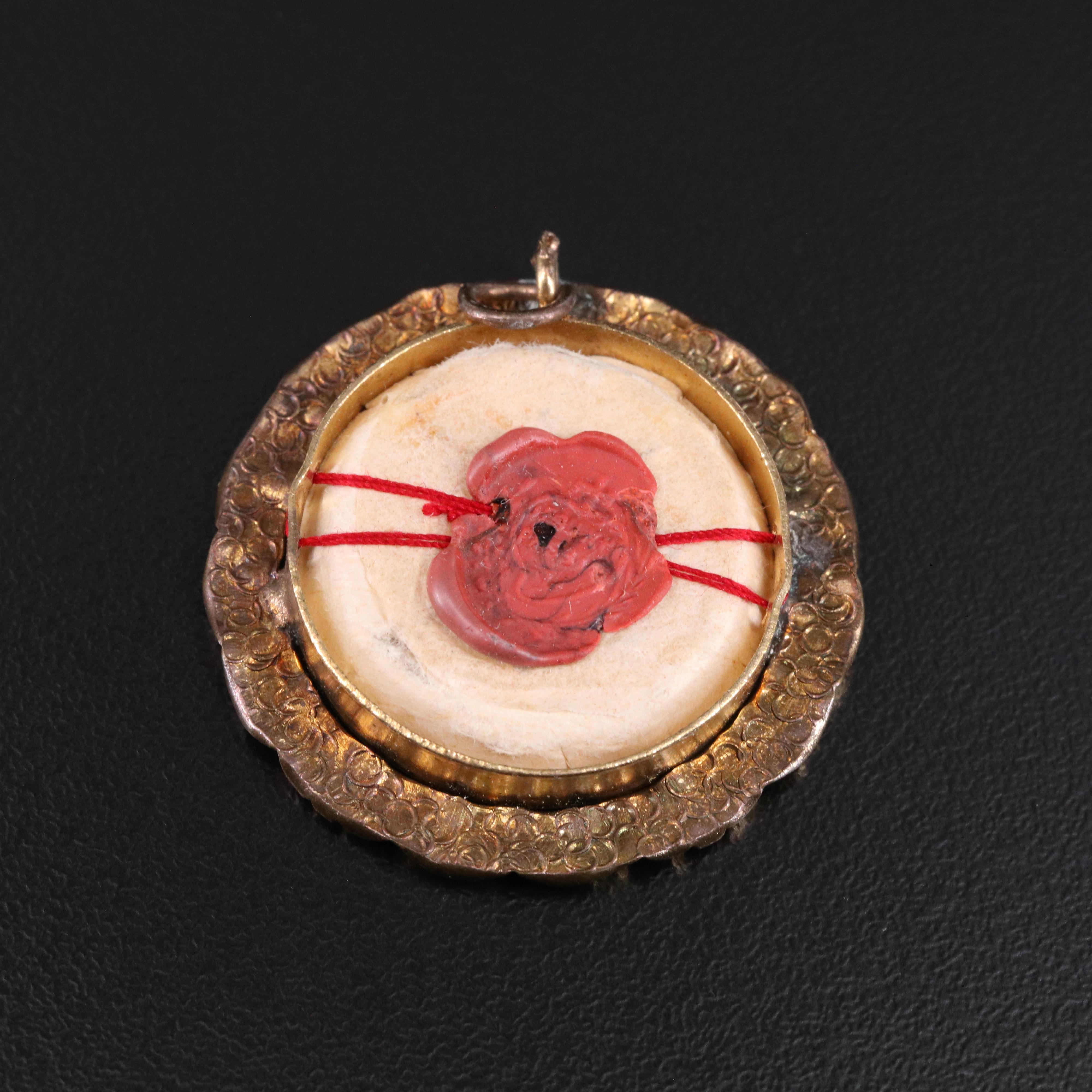 First Class Relic of Saint Gabriel of Our Lady of Sorrows Reliquary with Seal