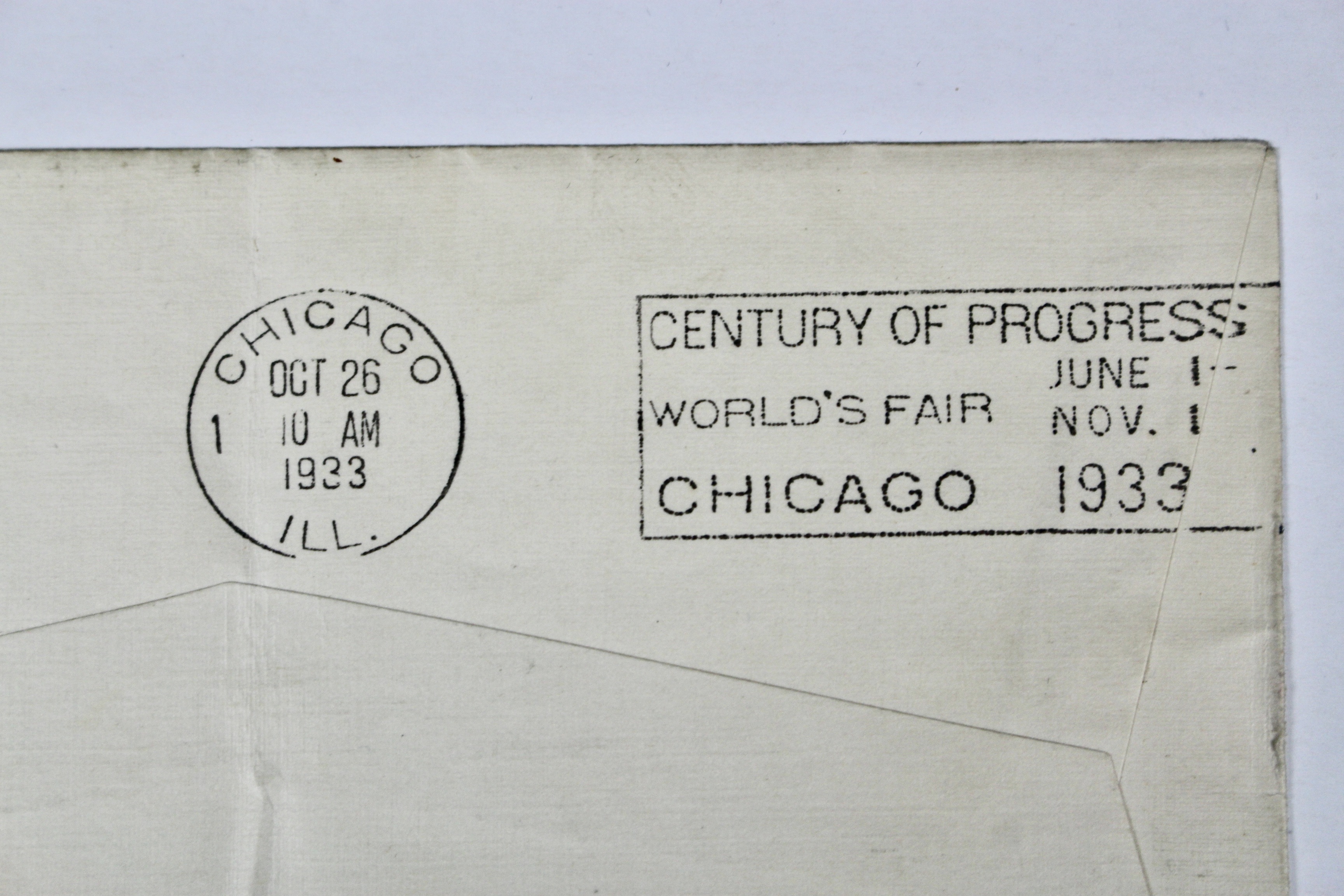 1933 Century Of Progress Graf Zeppelin Postal Cover, Features Stamp C18