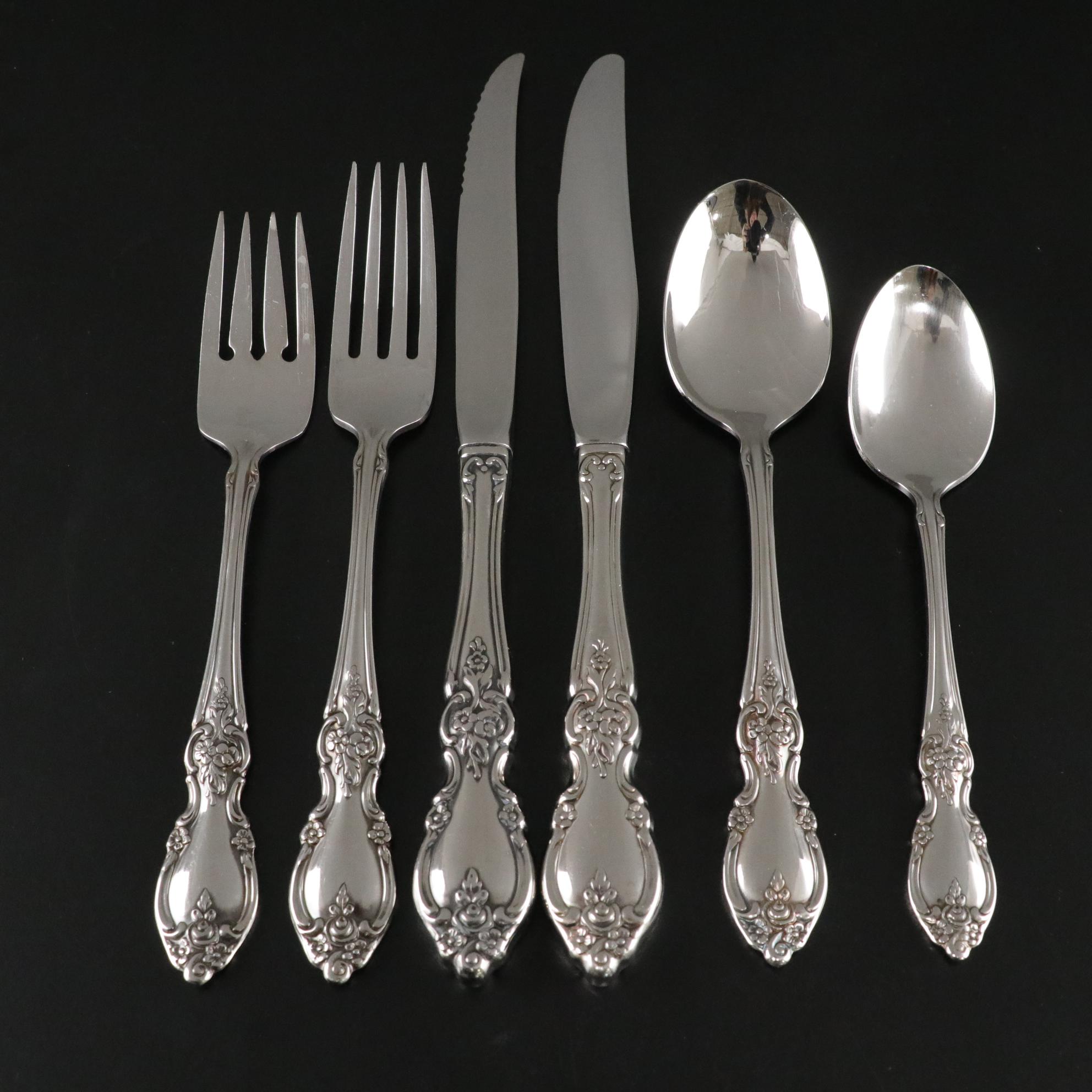 Oneida Community "Louisiana" Stainless Steel Flatware