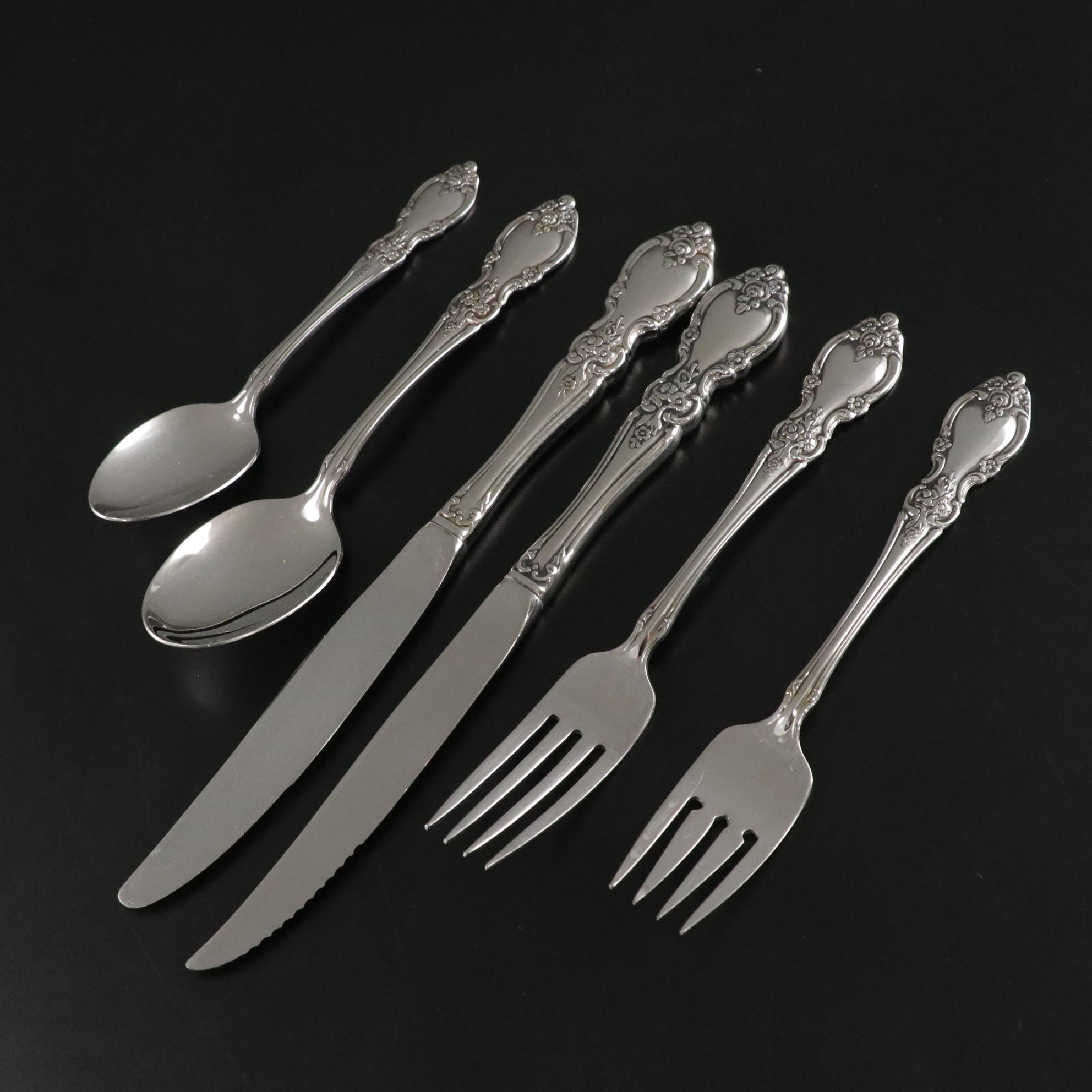 Oneida Community "Louisiana" Stainless Steel Flatware