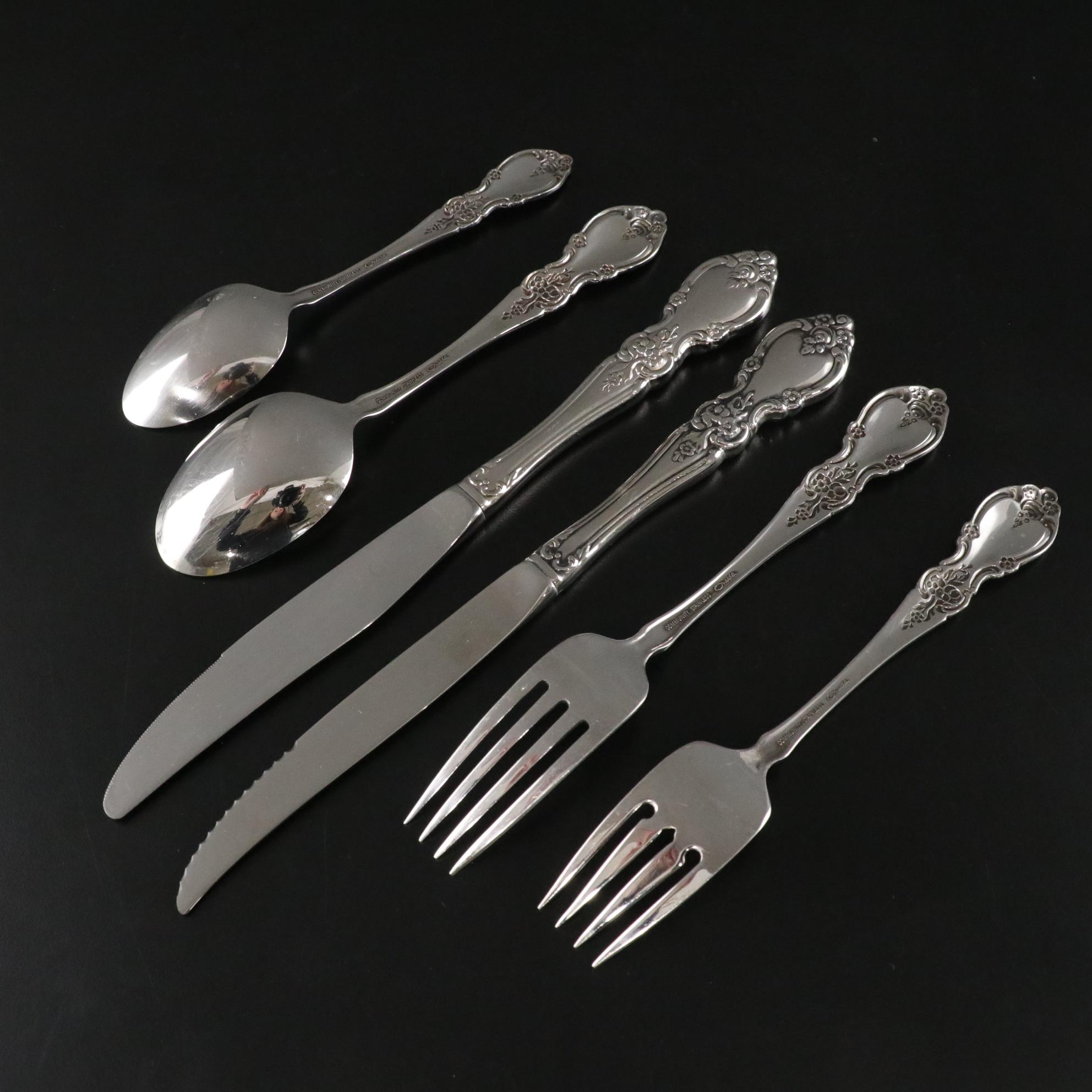Oneida Community "Louisiana" Stainless Steel Flatware