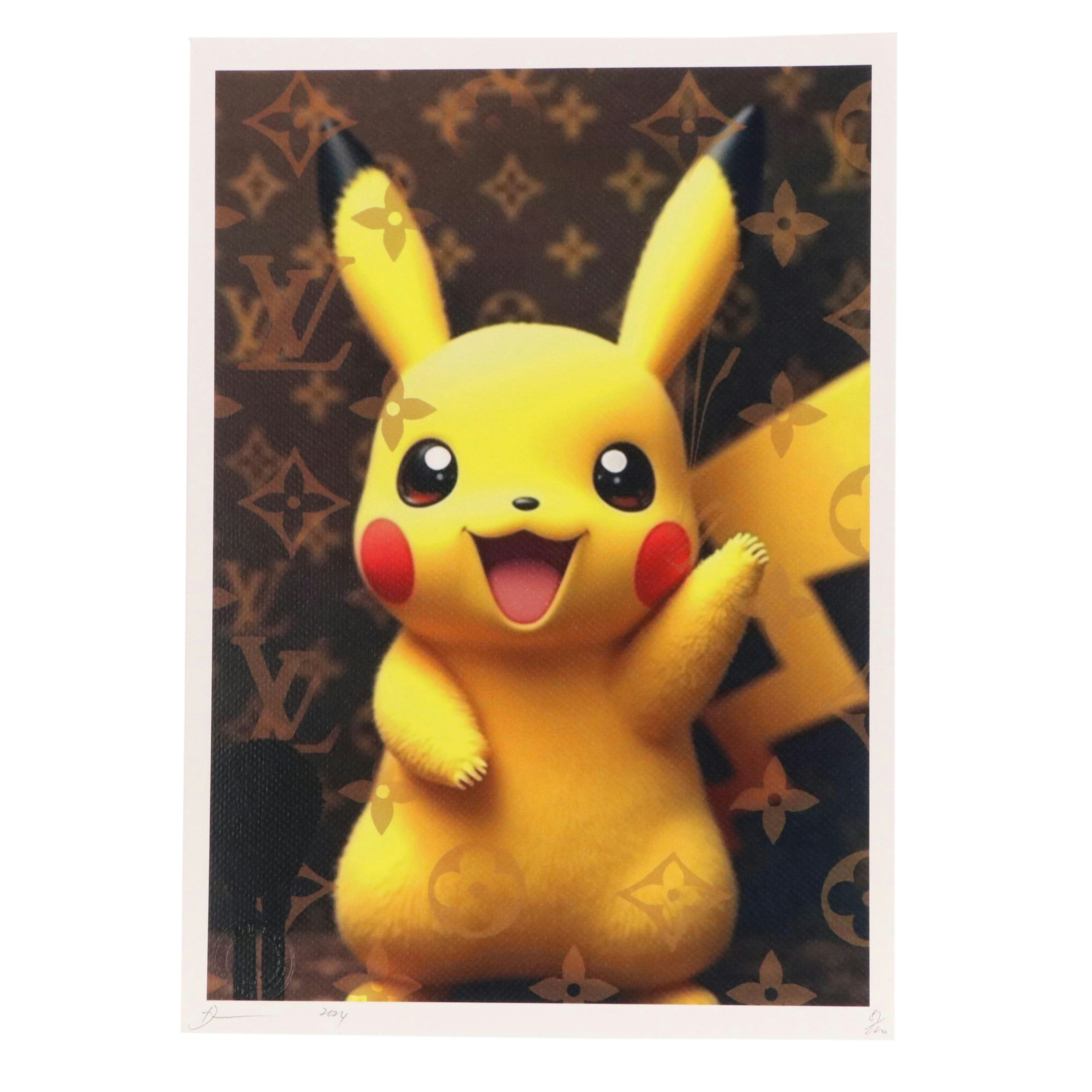 Death NYC Pop Art Graphic Print Louis Vuitton x Pikachu, 2024