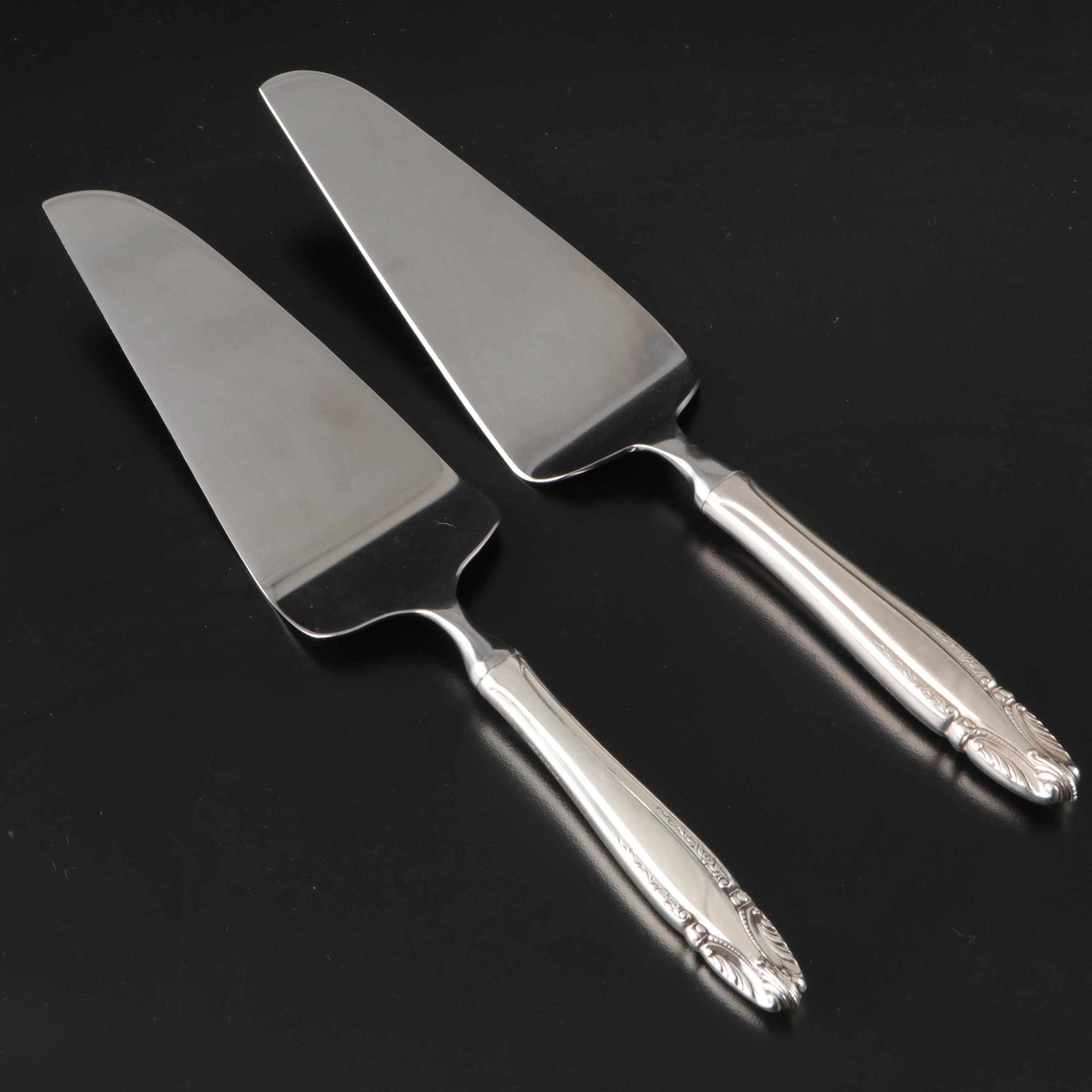 Wallace Silver "Stradivari" and Other Sterling Handled Pie Servers