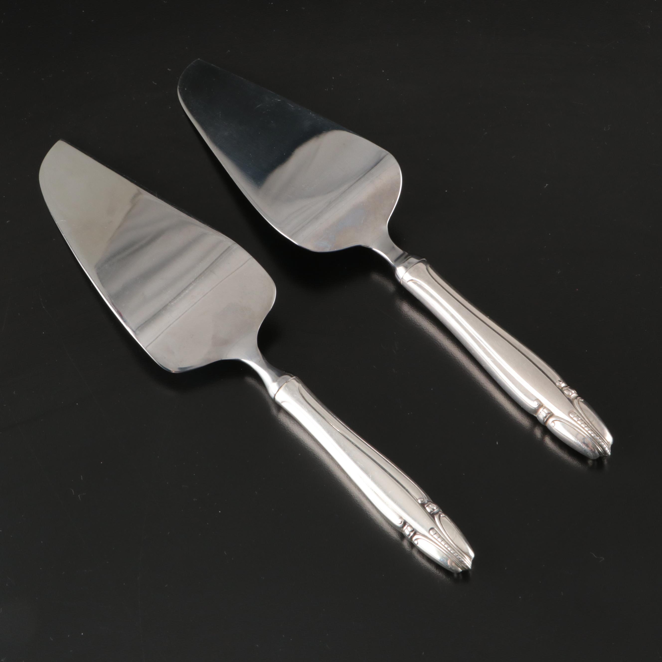 Wallace Silver "Stradivari" and Other Sterling Handled Pie Servers