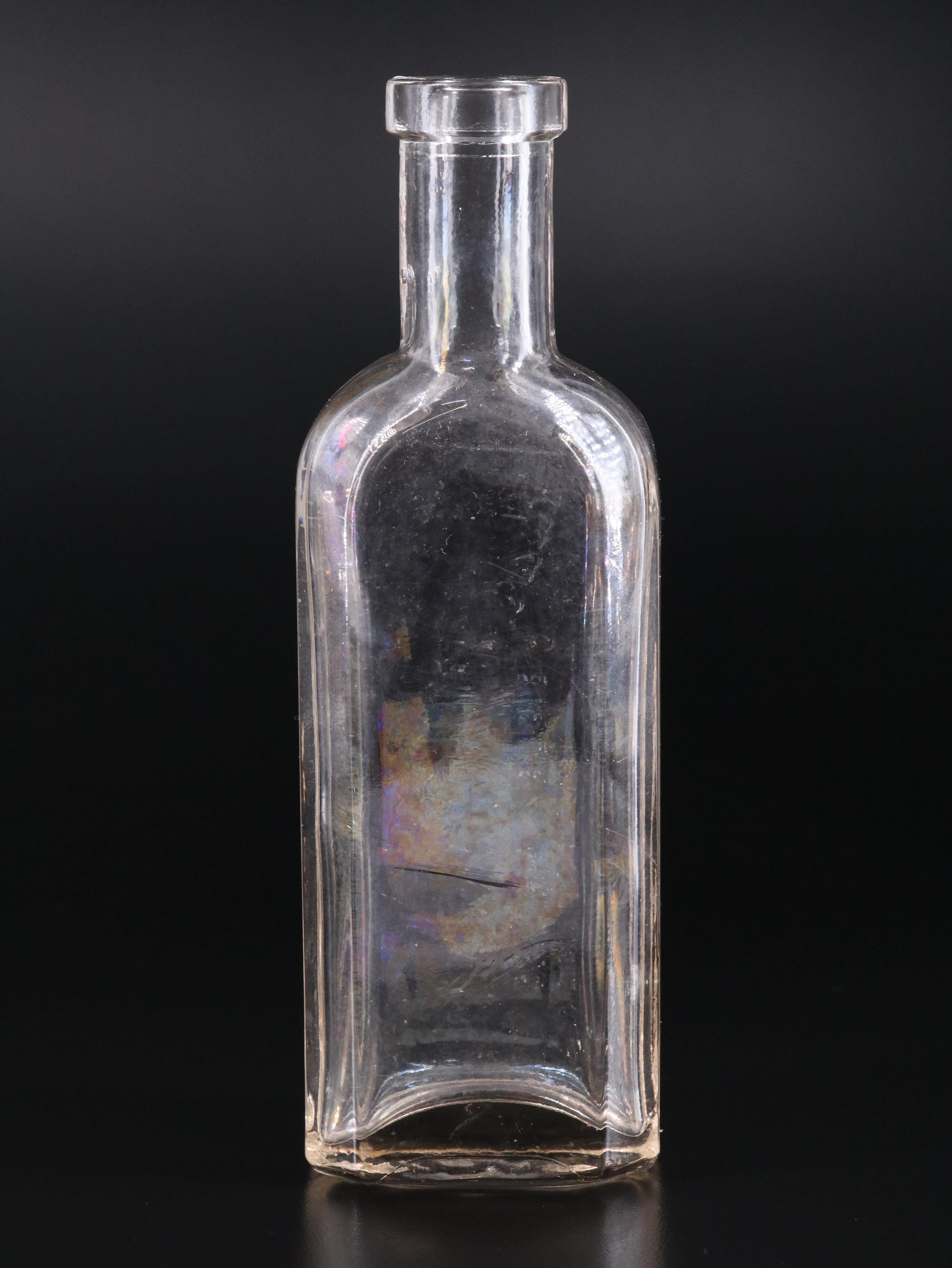 Bielek Mfg. Co "Jack Johnson's Own" Liniment Glass Bottle, Early 20th Century