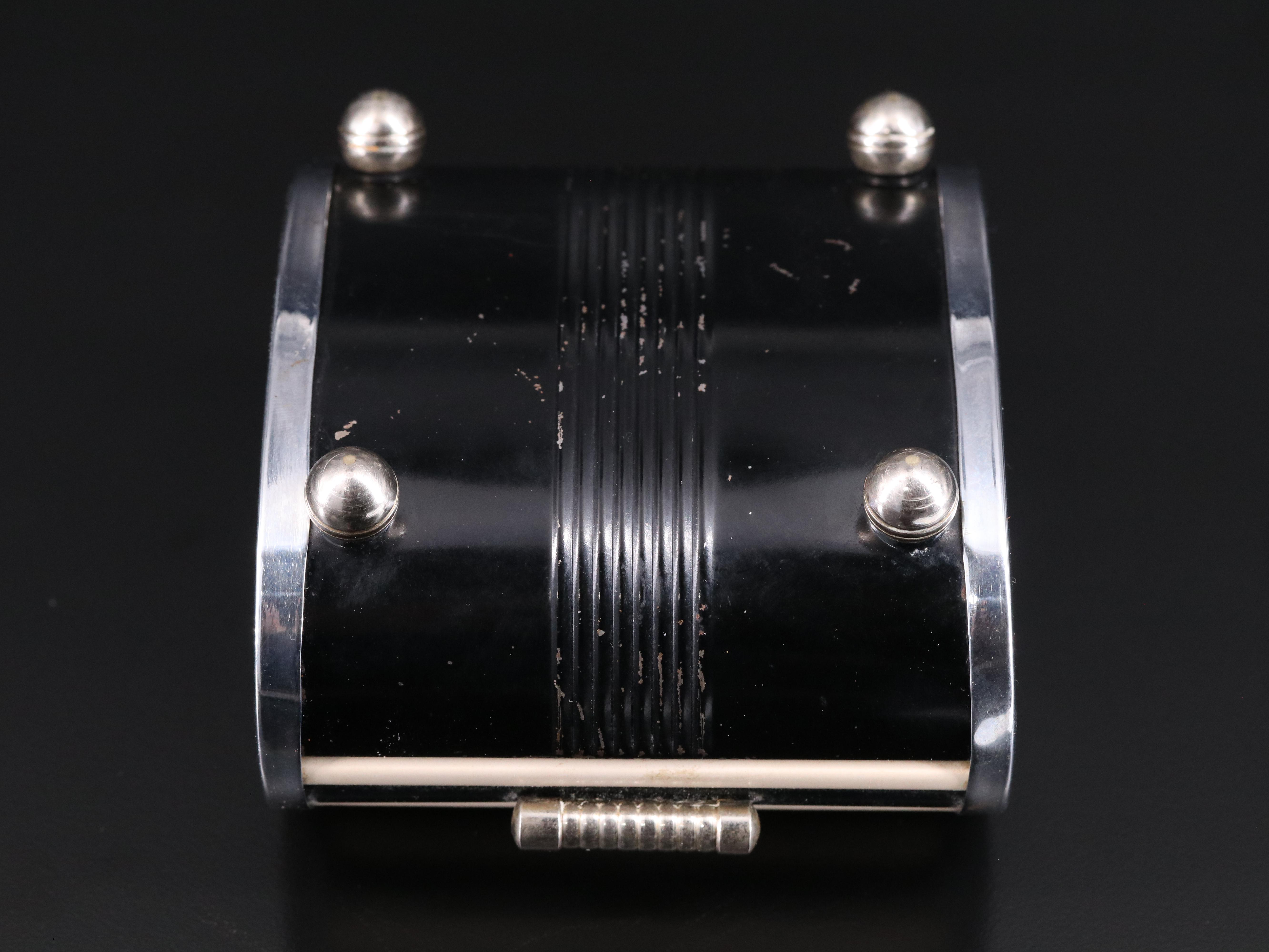 Park Sherman Art Deco Bakelite Tambour-Top Cigarette Box