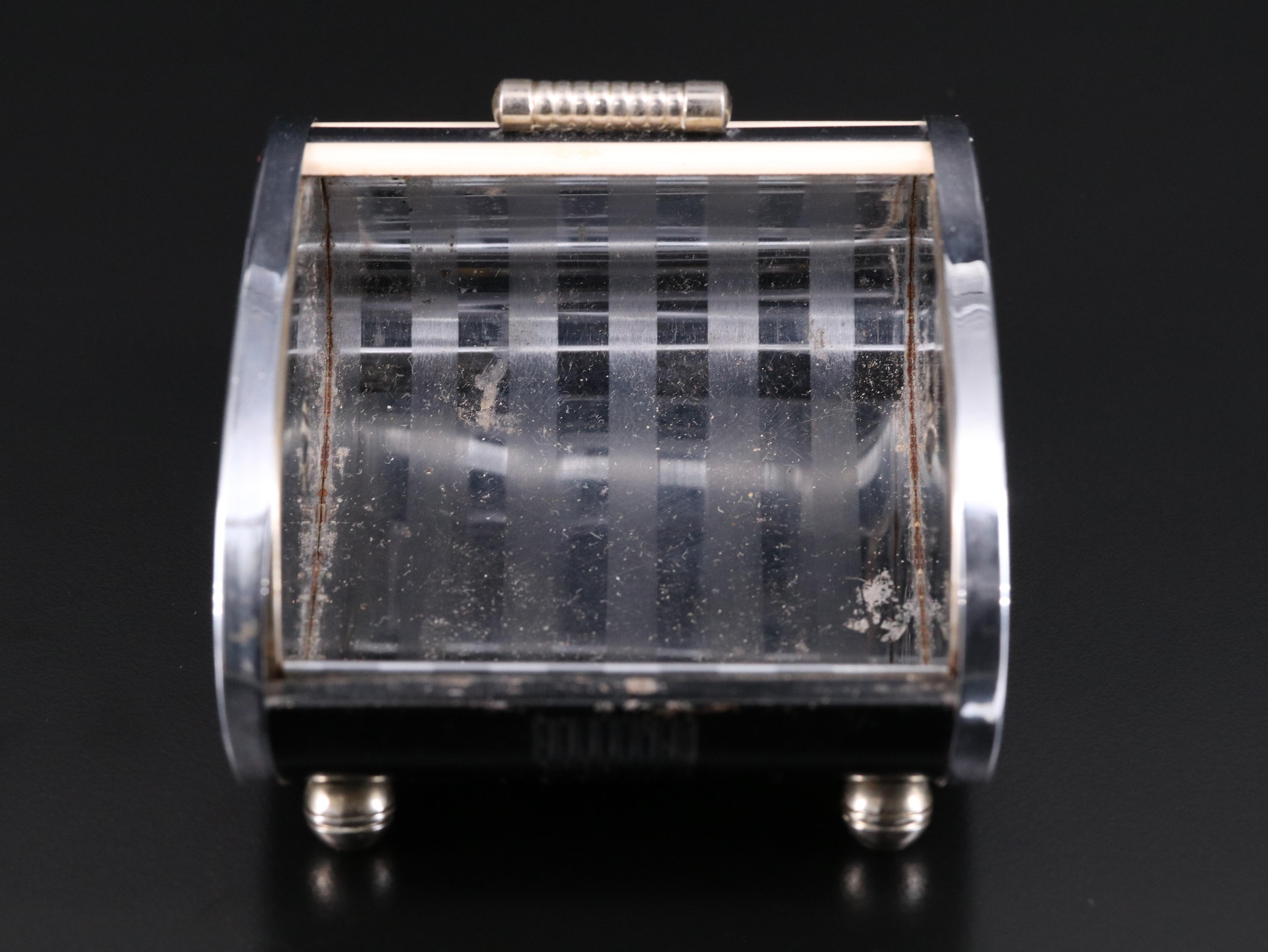 Park Sherman Art Deco Bakelite Tambour-Top Cigarette Box