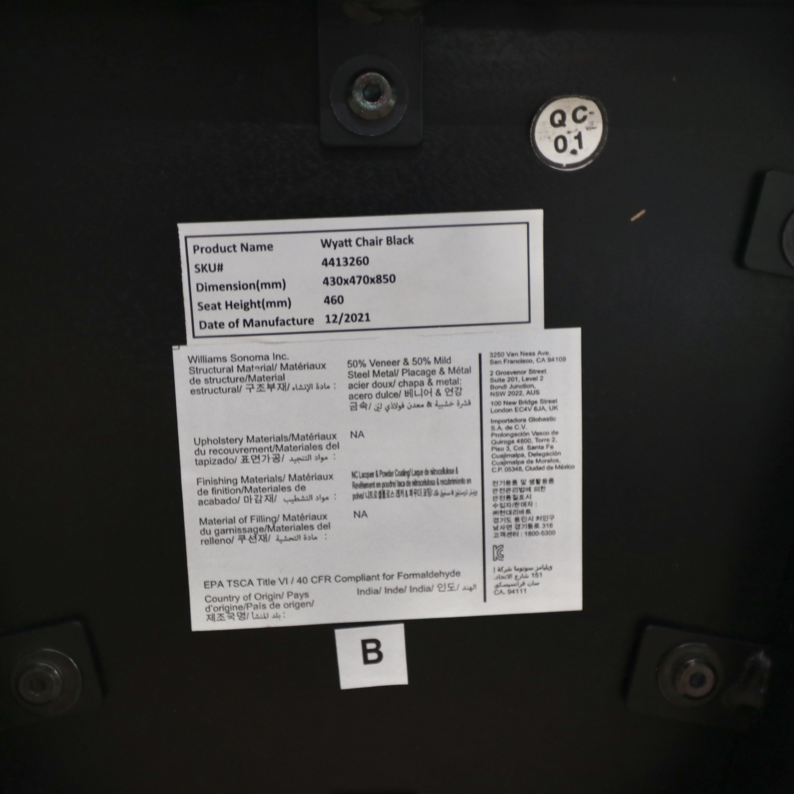 P.G.T. Reclaimed Wood Farmhouse Style Table and Pottery Barn "Wyatt" Wood Chairs