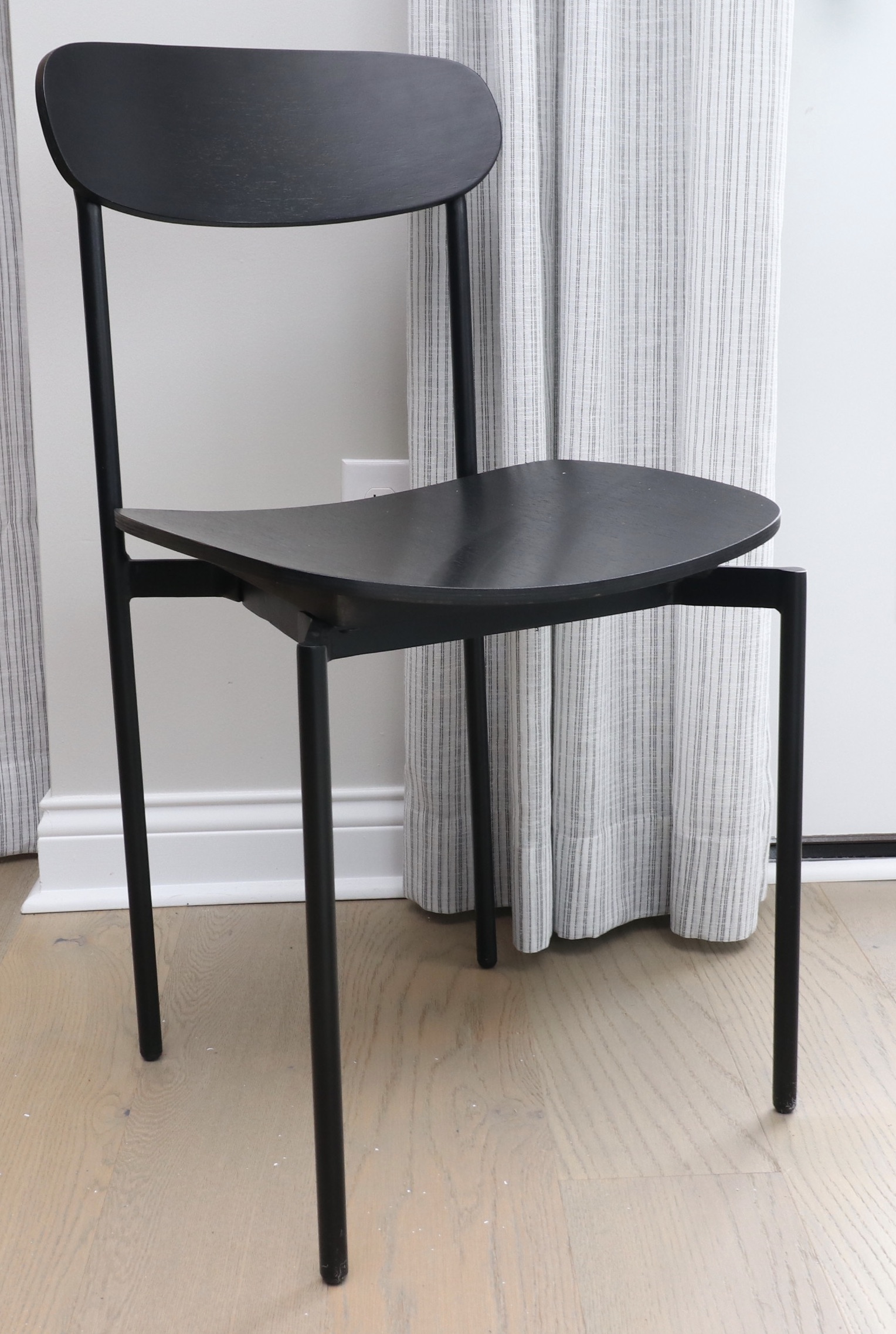 P.G.T. Reclaimed Wood Farmhouse Style Table and Pottery Barn "Wyatt" Wood Chairs