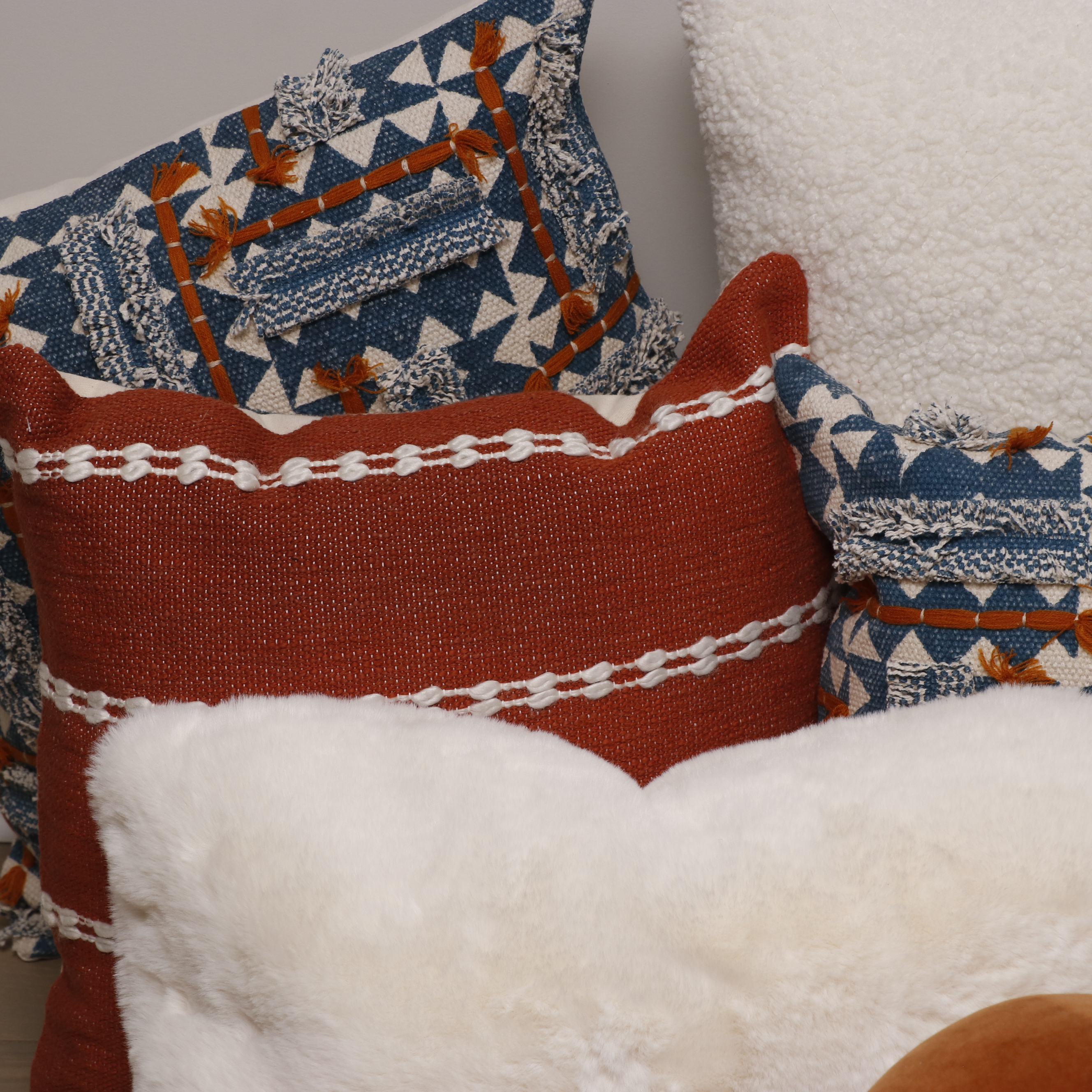 Surya, Magaschoni Home, Calvin Klein Accent Pillows and Surya Throw