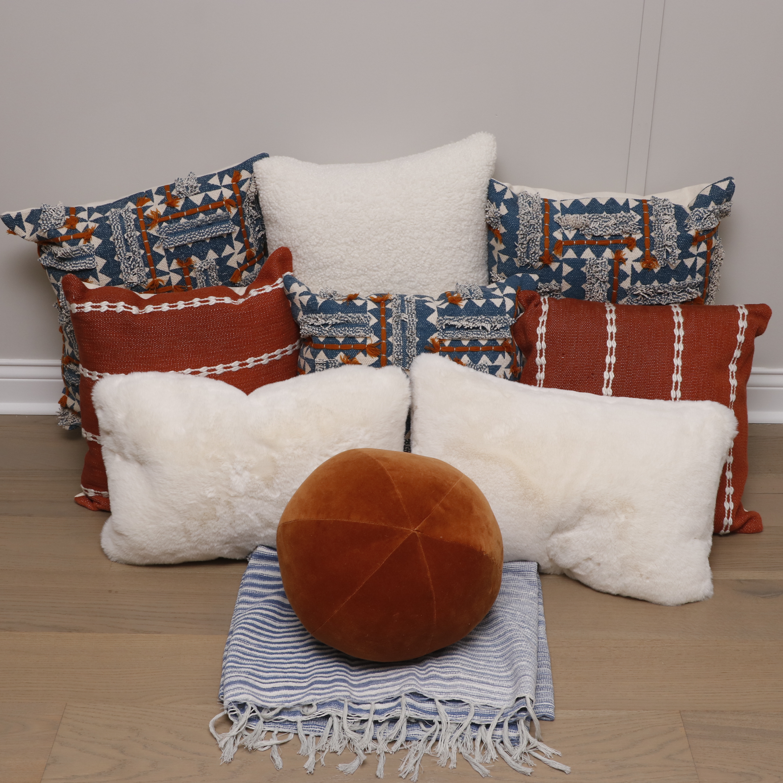 Surya, Magaschoni Home, Calvin Klein Accent Pillows and Surya Throw