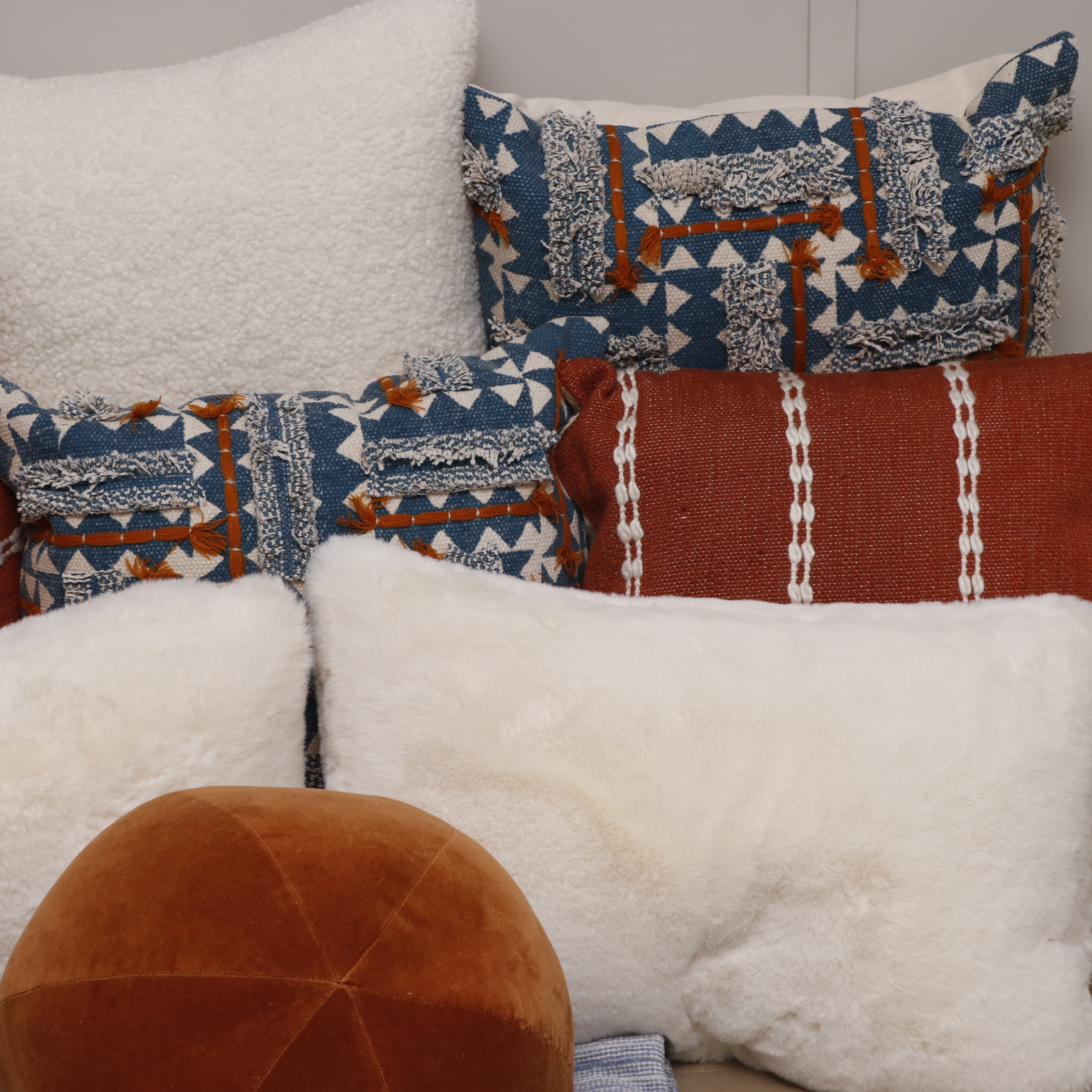 Surya, Magaschoni Home, Calvin Klein Accent Pillows and Surya Throw