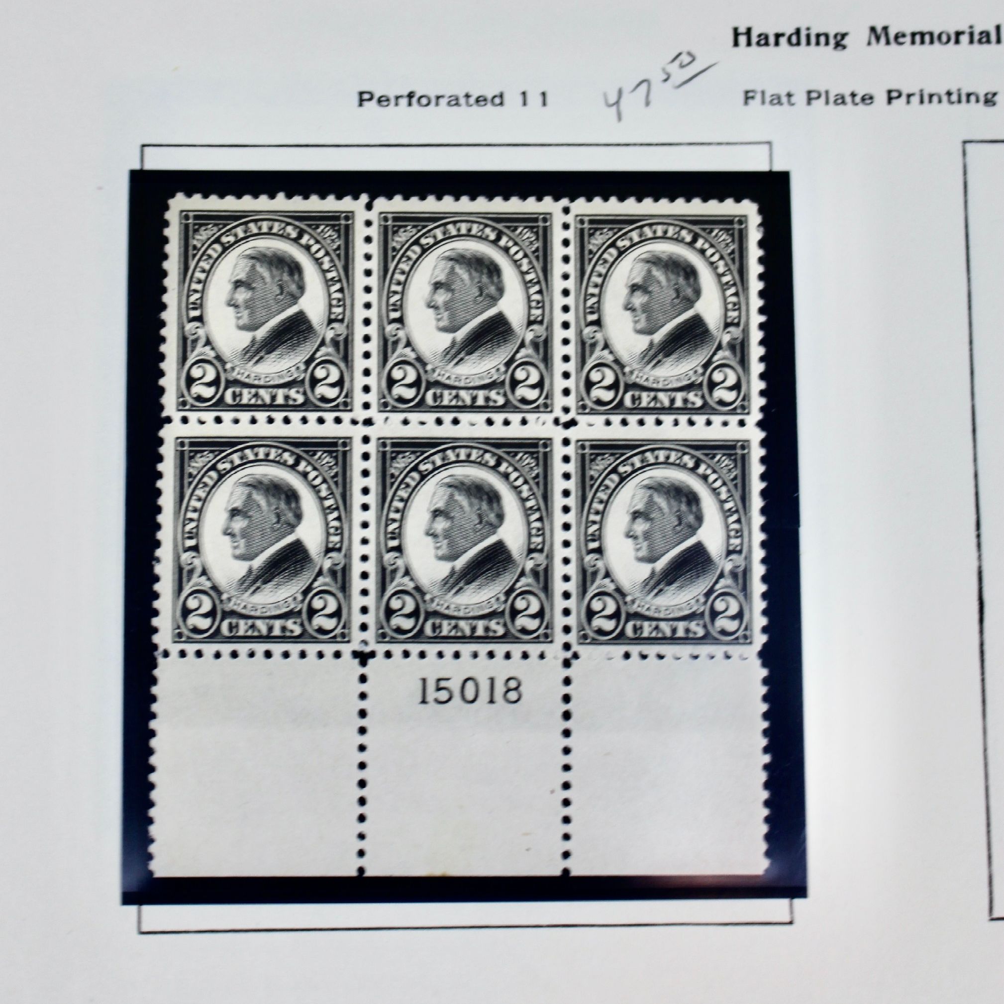 Early Group of MNH Postage Stamp Plate Blocks, 1923 to 1933