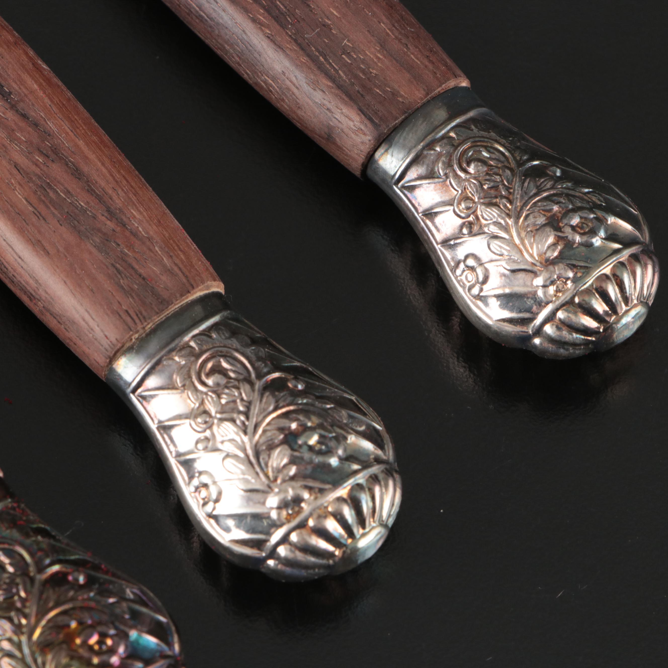 Dormer of Sheffield England Rosewood Handled Knives in Presentation Box