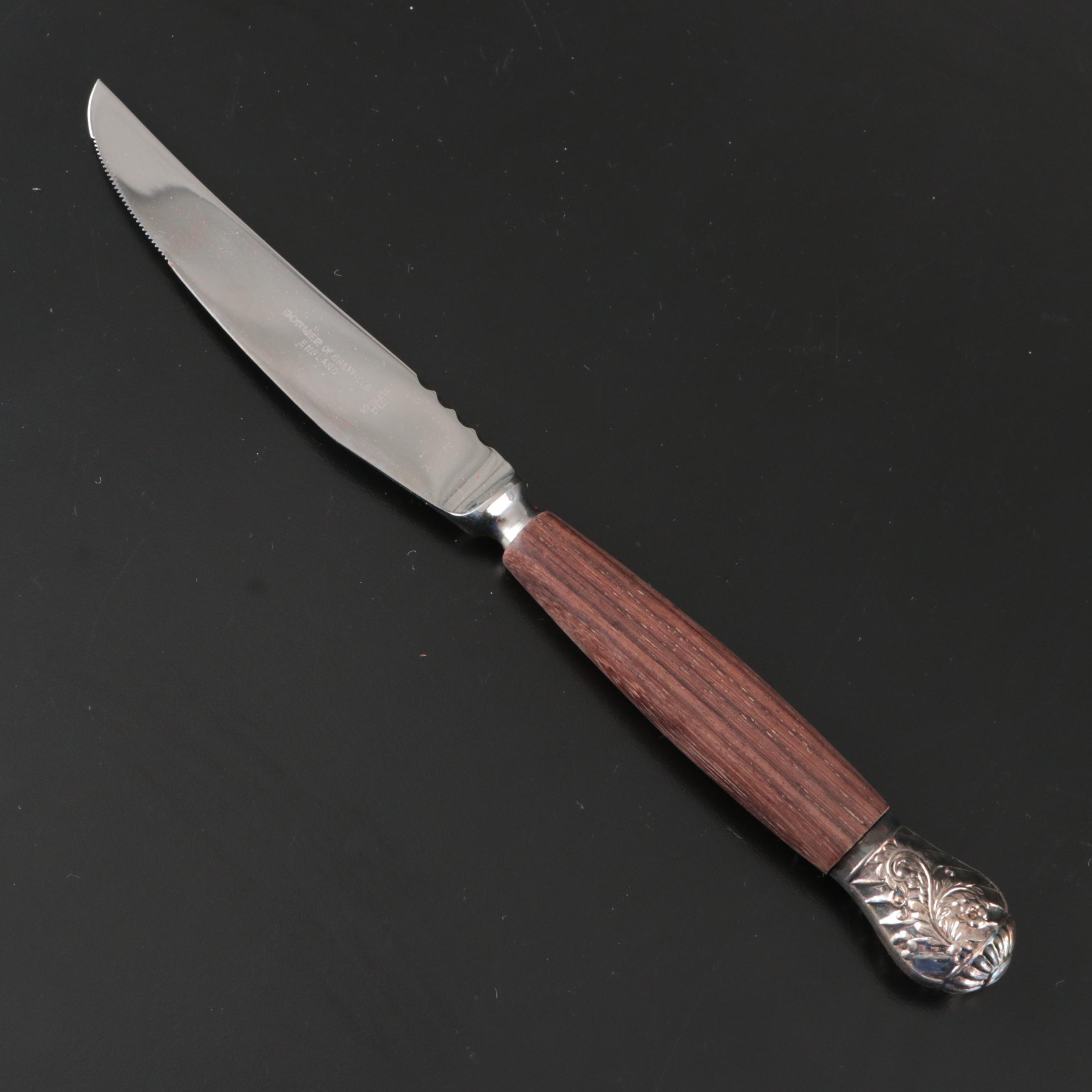 Dormer of Sheffield England Rosewood Handled Knives in Presentation Box