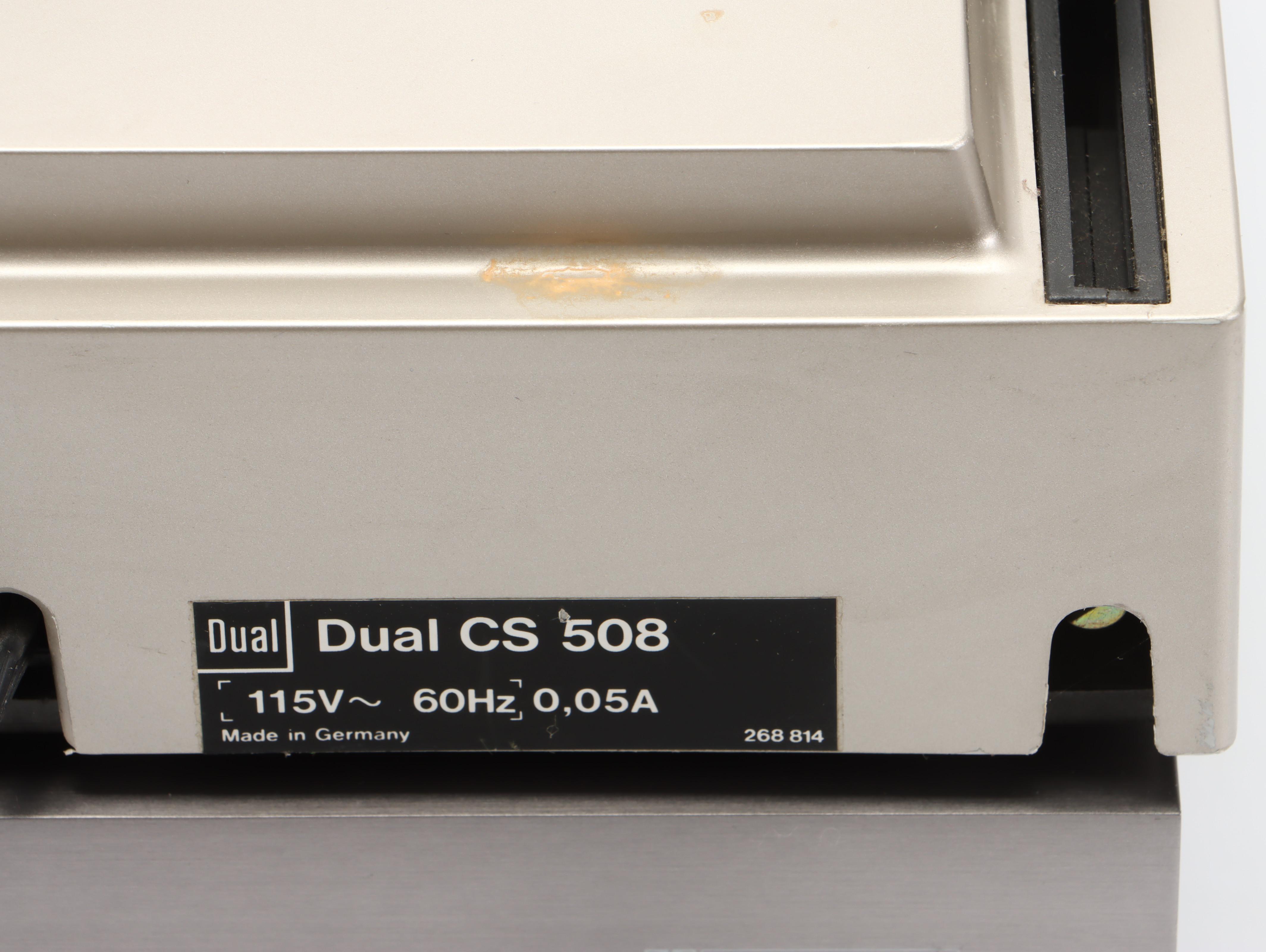 Dual CS 508 Turntable with Yamaha KX-330 Cassette Deck, Late 20th Century