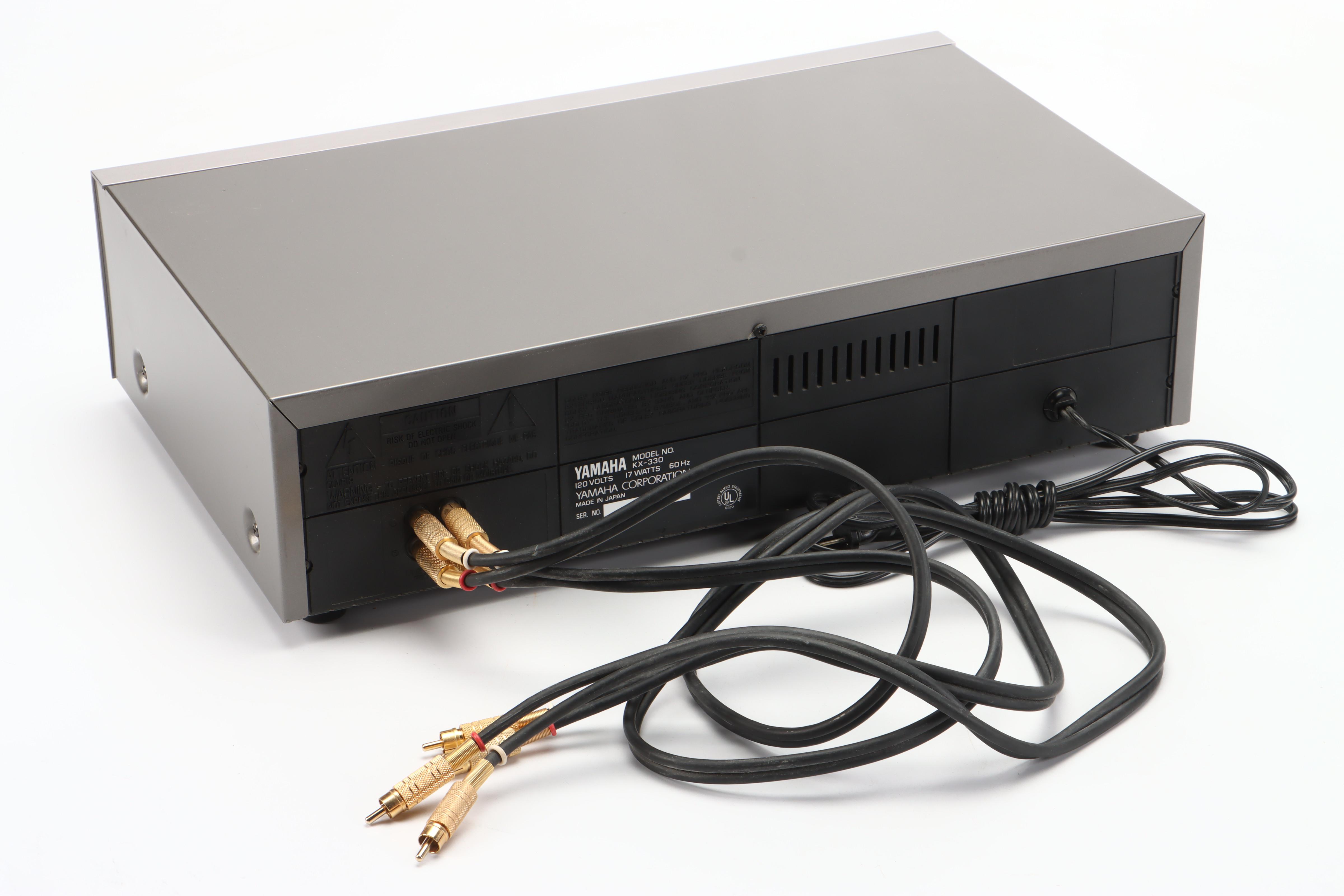 Dual CS 508 Turntable with Yamaha KX-330 Cassette Deck, Late 20th Century