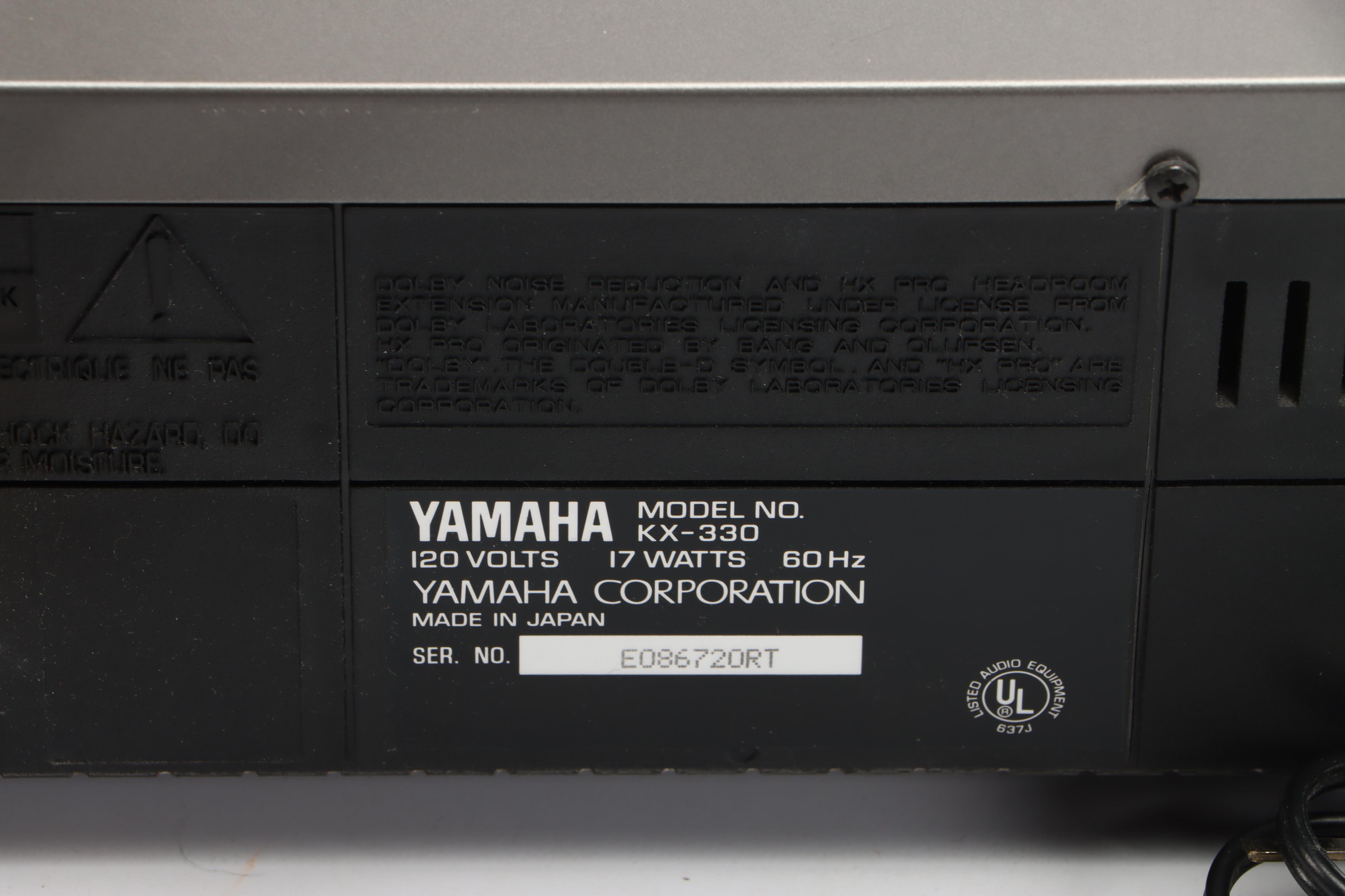 Dual CS 508 Turntable with Yamaha KX-330 Cassette Deck, Late 20th Century
