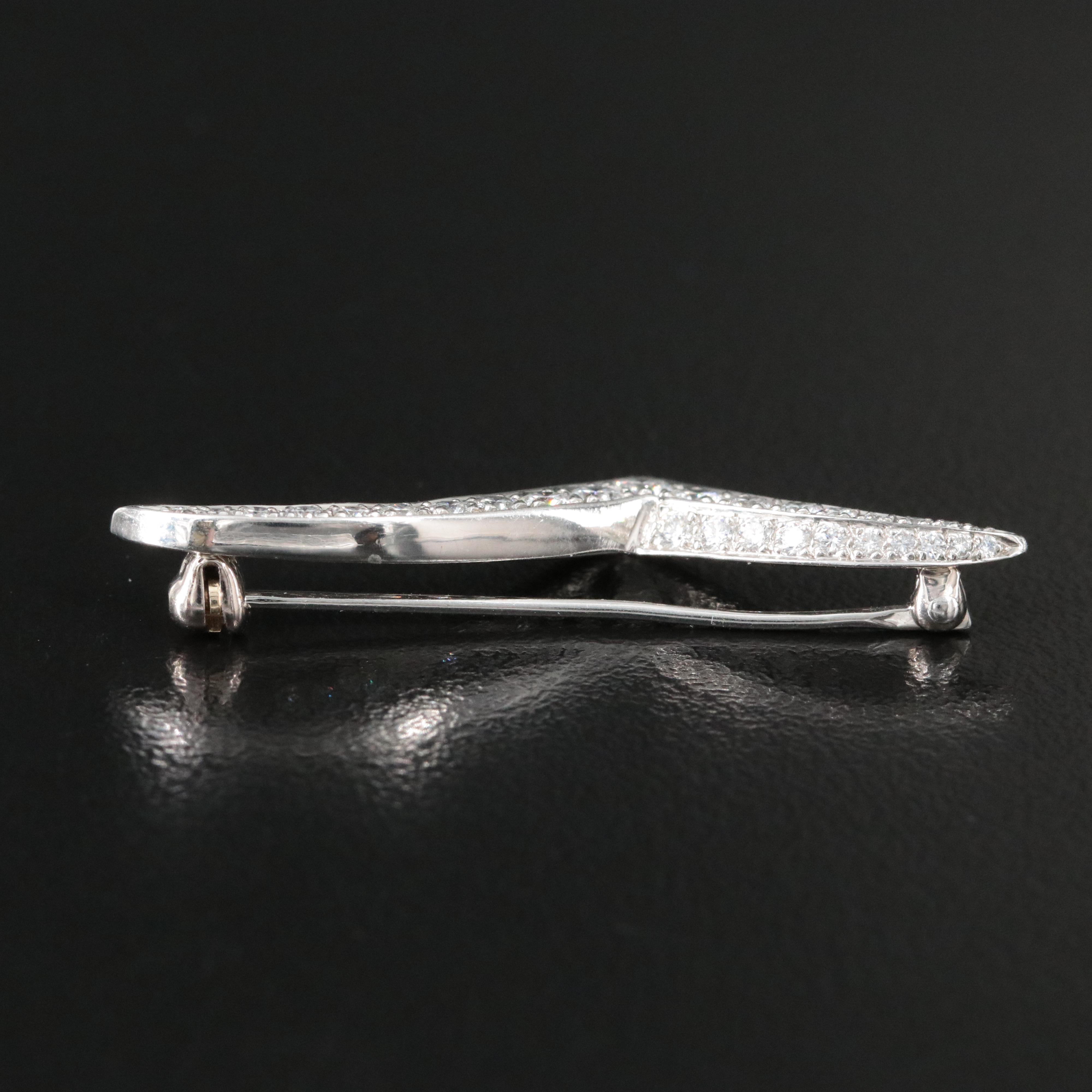 Tiffany & Co. Platinum 1.18 CTW Diamond Seagull Brooch