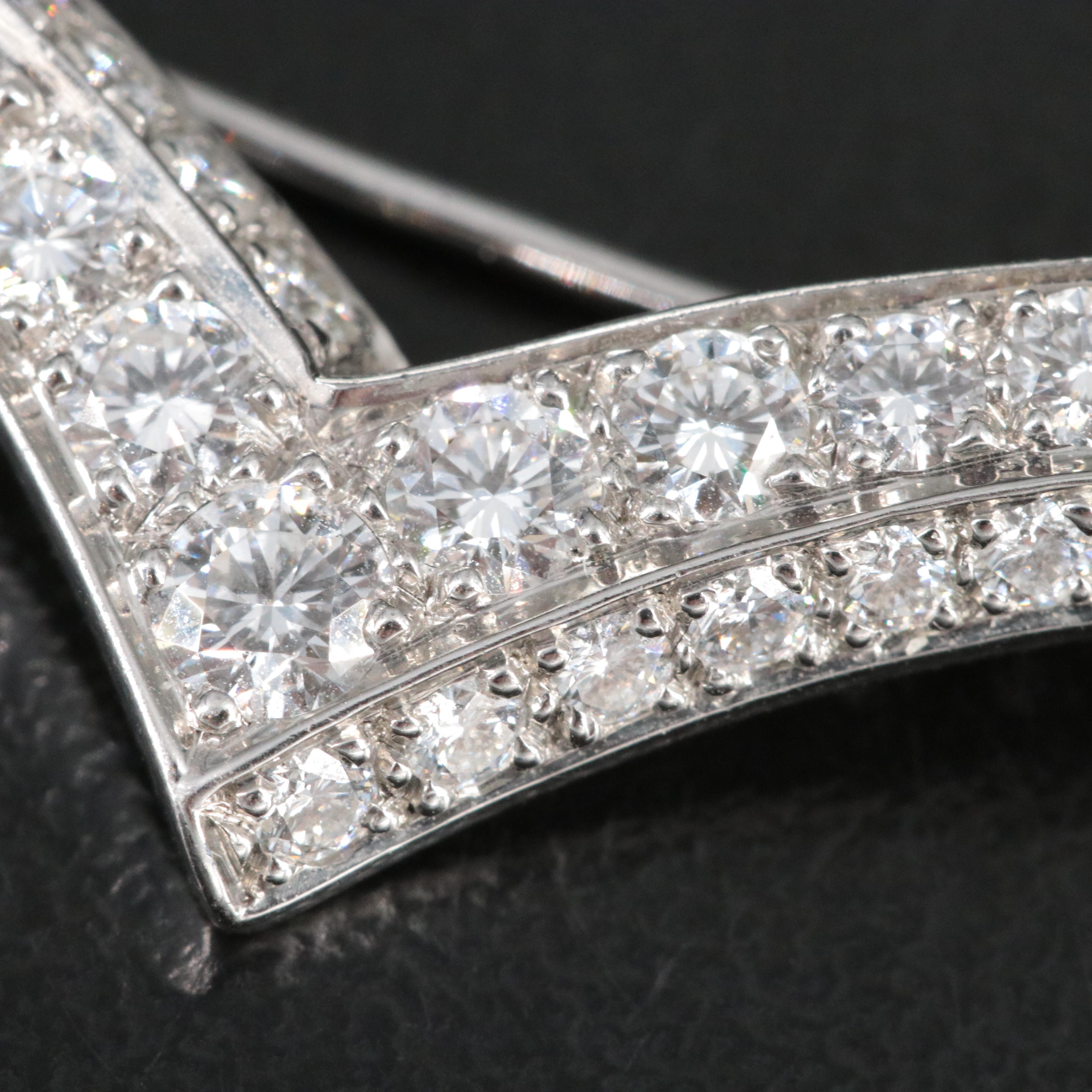 Tiffany & Co. Platinum 1.18 CTW Diamond Seagull Brooch