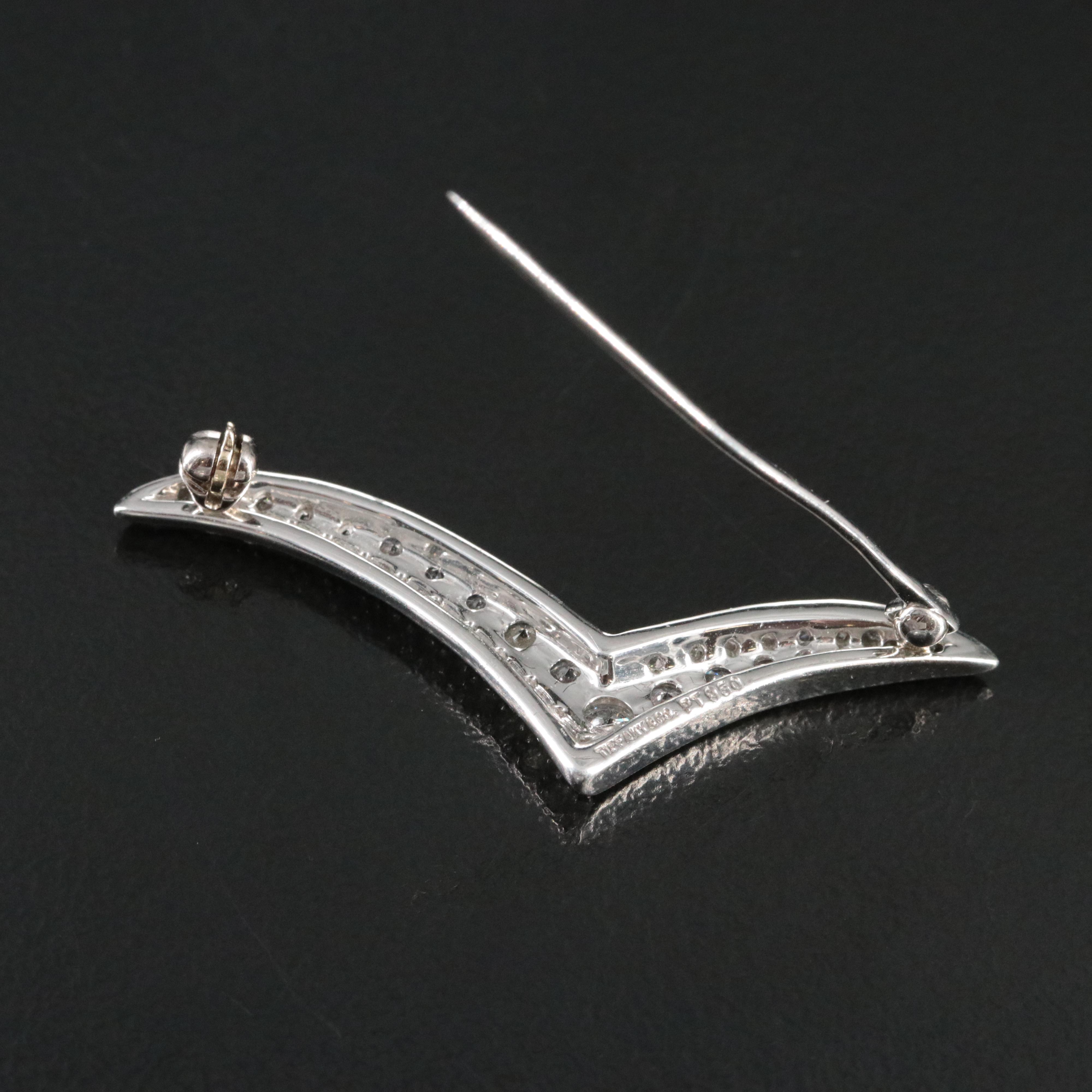 Tiffany & Co. Platinum 1.18 CTW Diamond Seagull Brooch