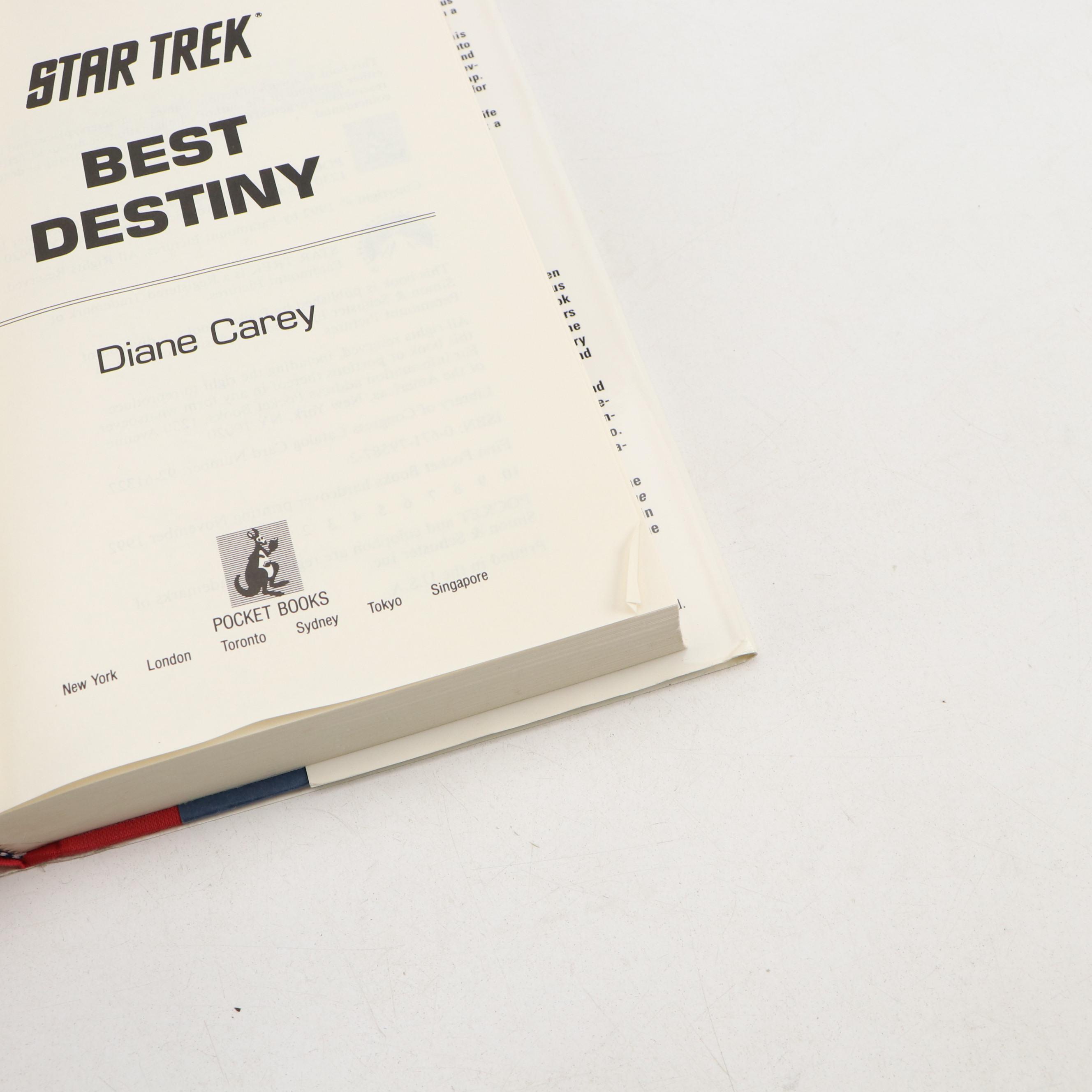 "Best Destiny" by Diane Carey and More Star Trek Comics and Books