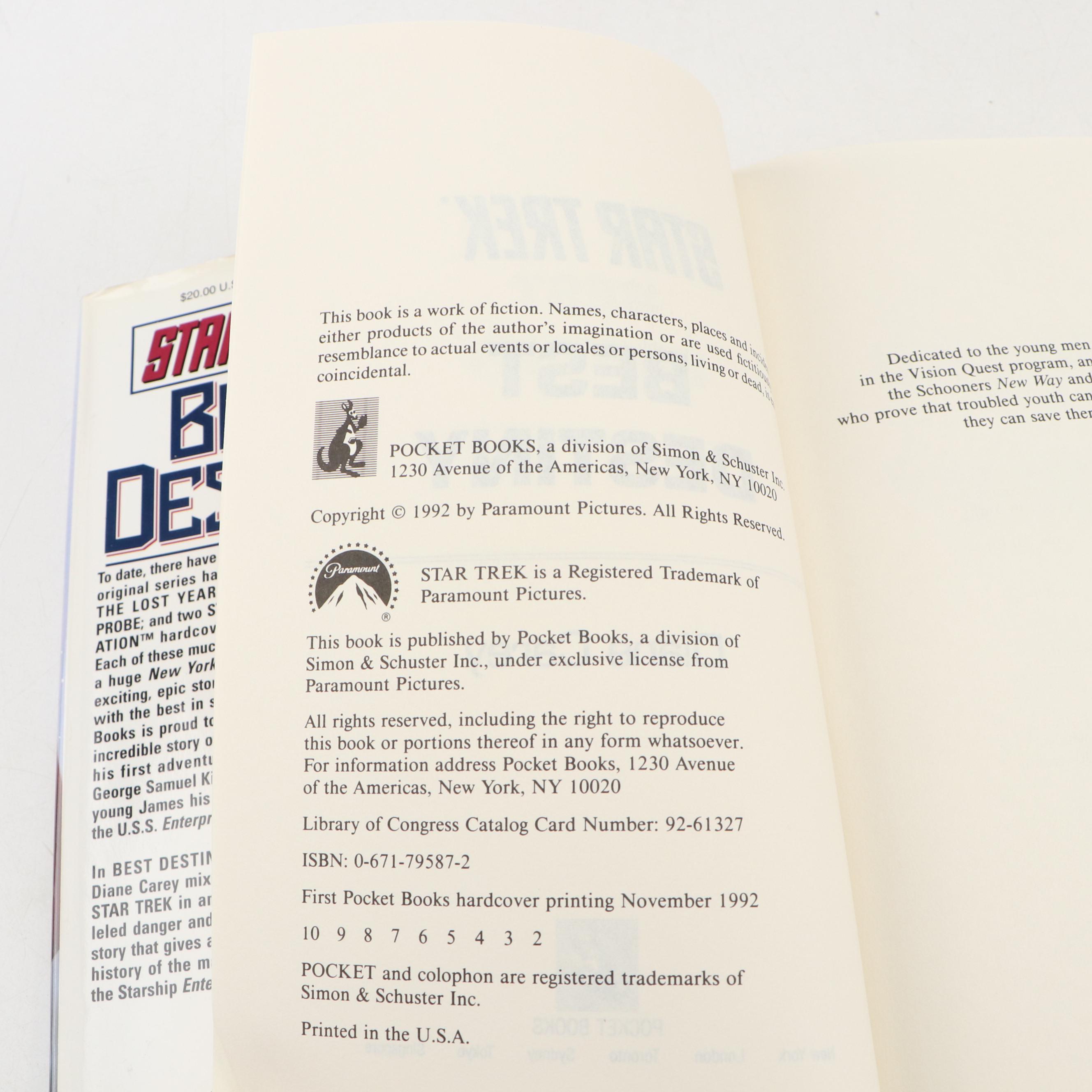 "Best Destiny" by Diane Carey and More Star Trek Comics and Books