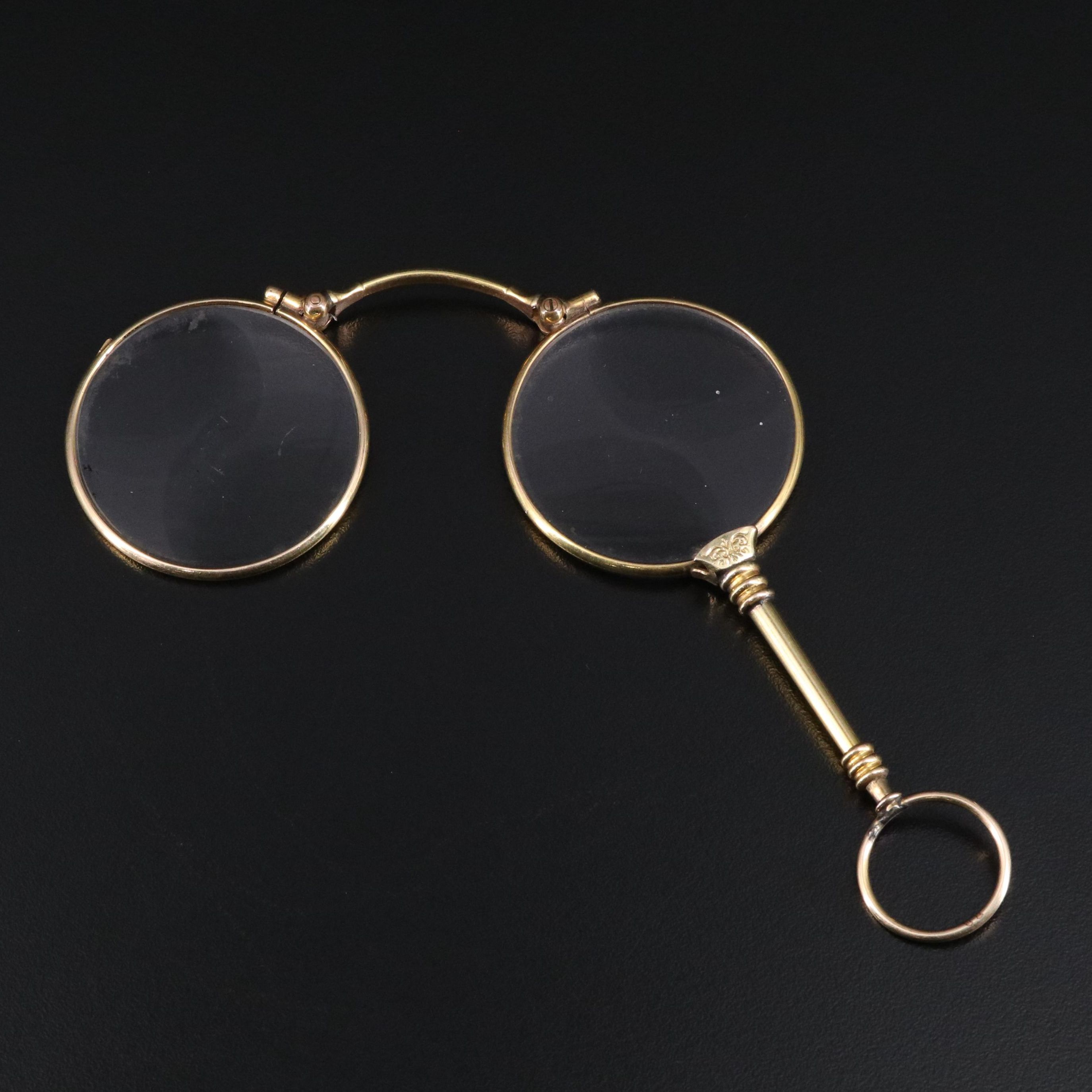Société des Lunetiers French Gold-Plated Lorgnette