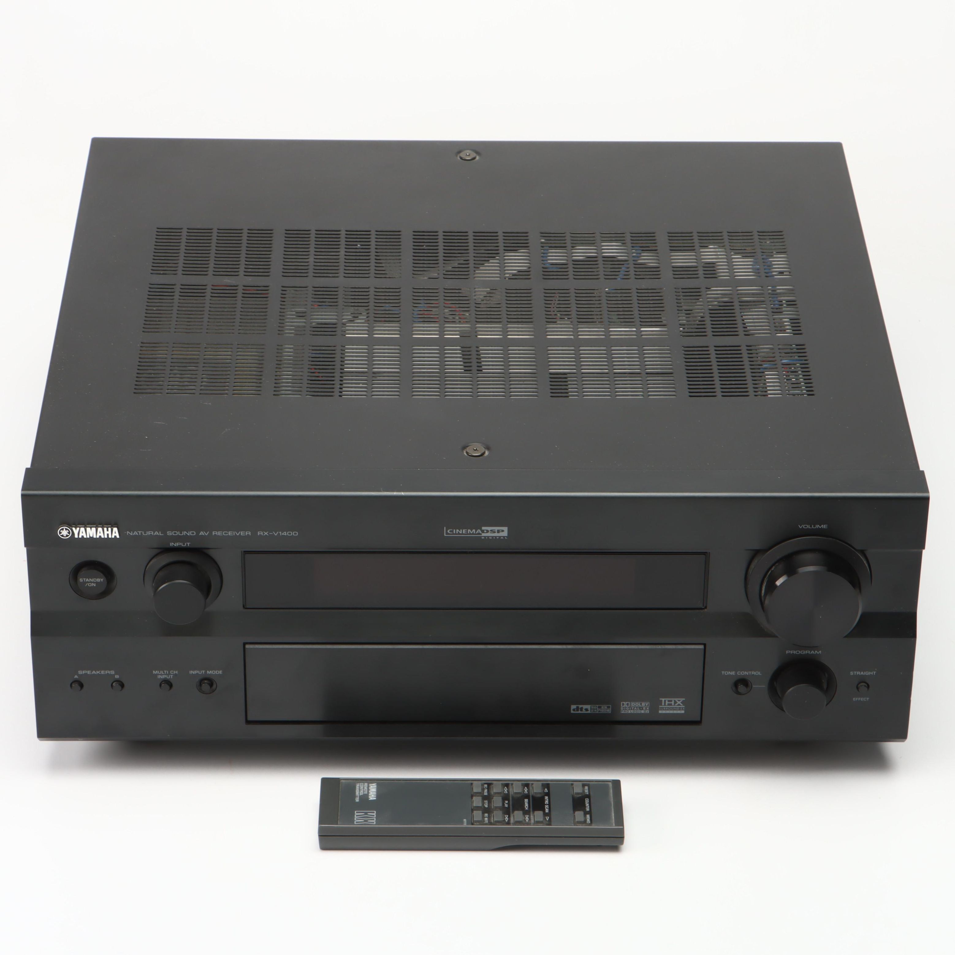 Yamaha RX-V1400 Natural Sound AV Receiver with Remote, Early 21st Century