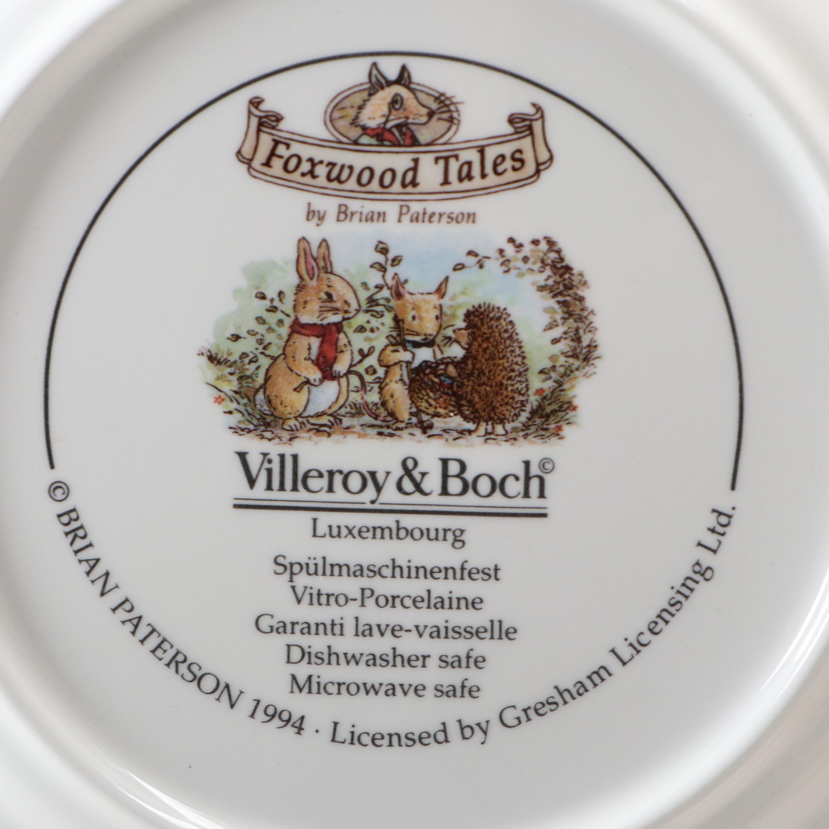 Beswick Beatrix Potter Figurines with Villeroy & Boch Foxwood Tales Plate